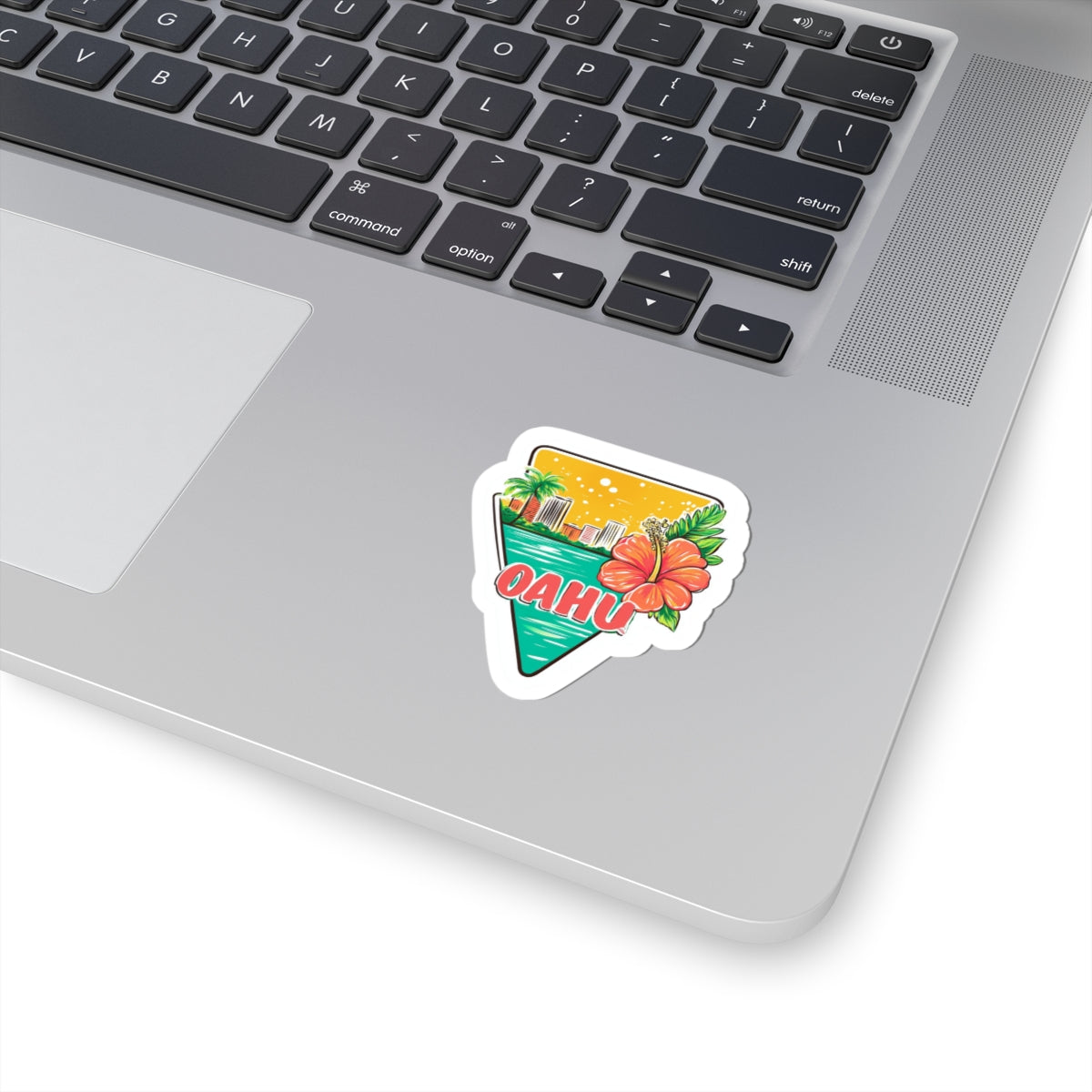 Oahu 4 Kiss-Cut Stickers | Summer Vibe, Laptop Decor, USA Pride