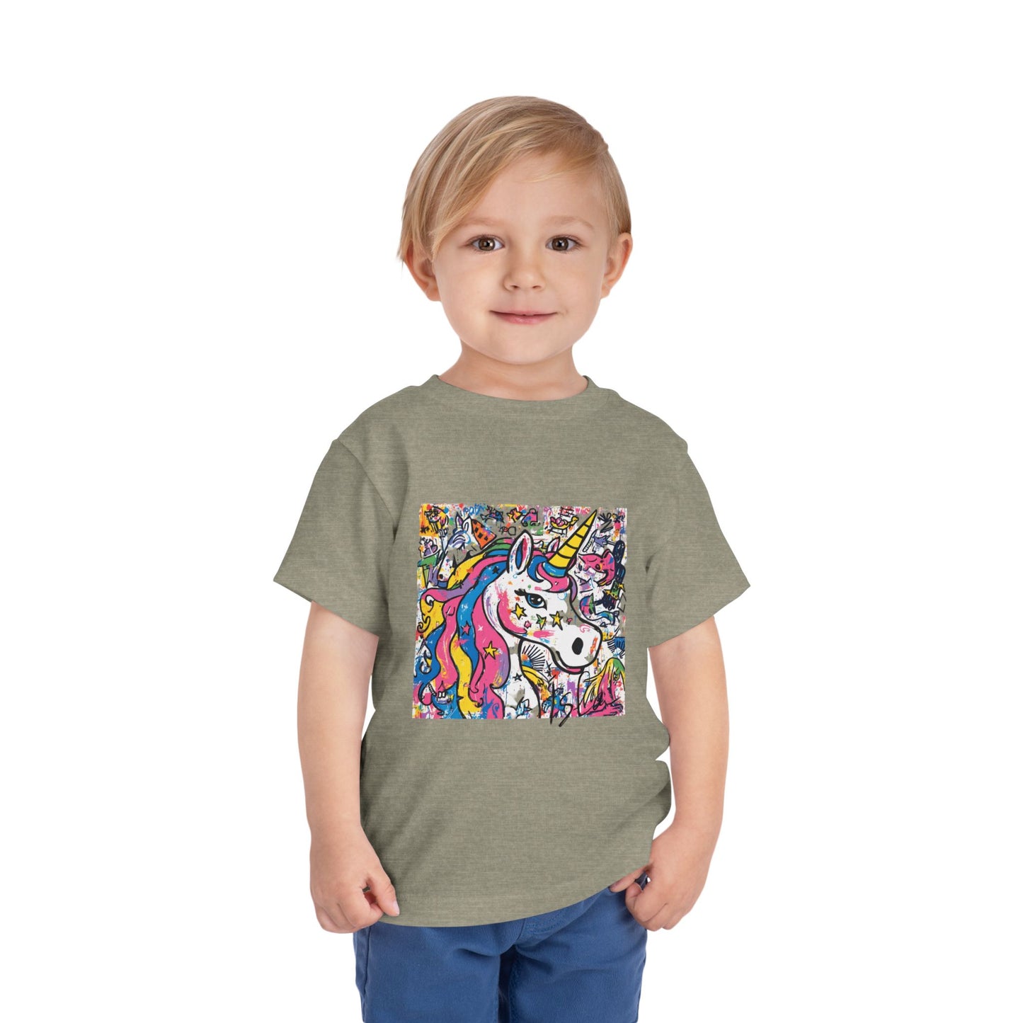 Colorful Unicorn Toddler Tee - Fun & Playful Kidswear