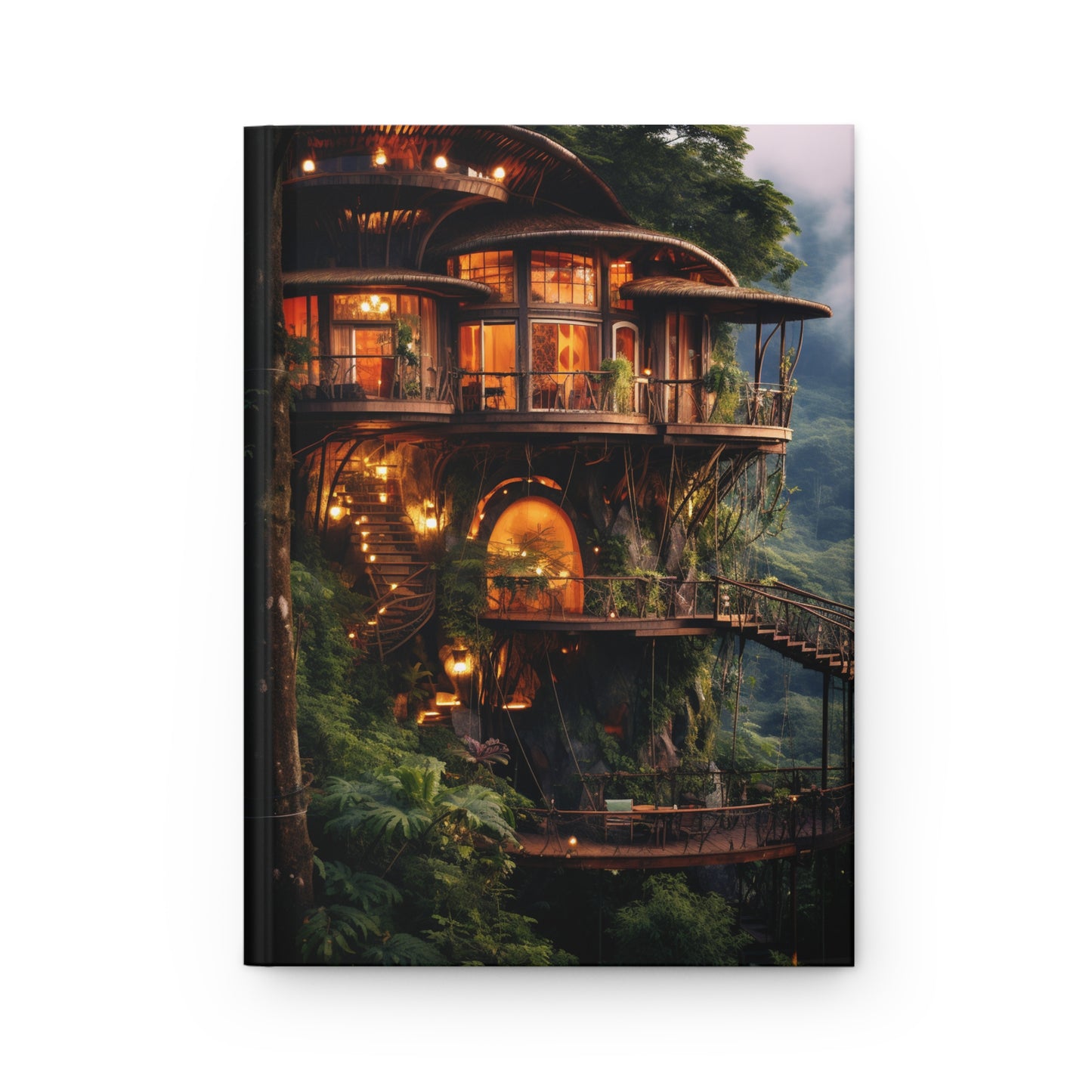 Hardcover Journal Matte - Imagination Homes Series Awesome Tree House 2