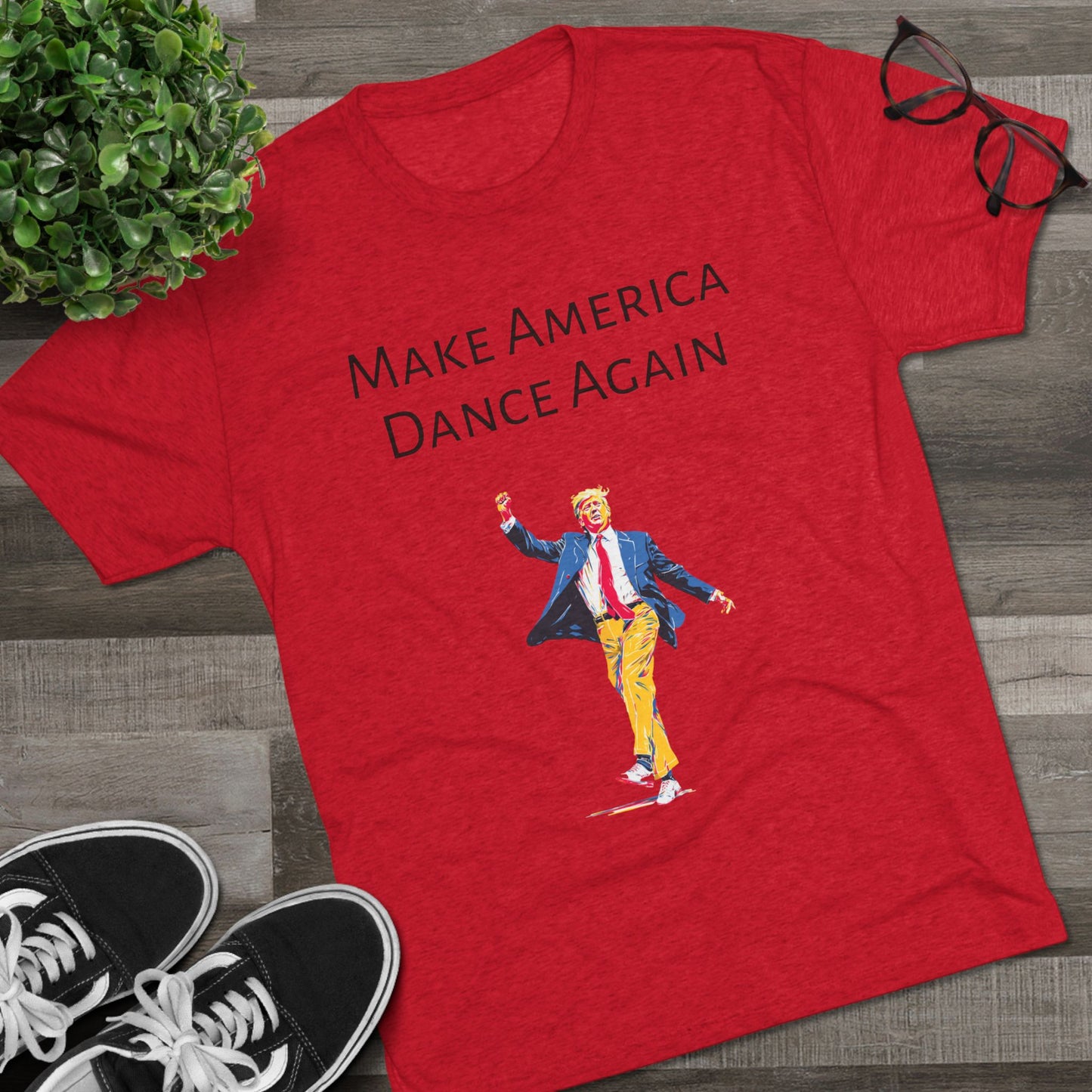 Trump DJ Tee V3 - Unisex Tri-Blend Crew