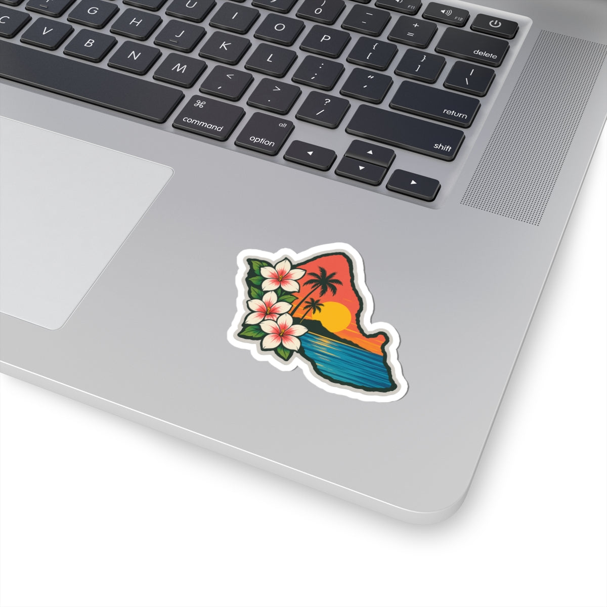 Oahu 1 Skull Kiss-Cut Stickers | Summer Vibe, Laptop Decor, USA Pride