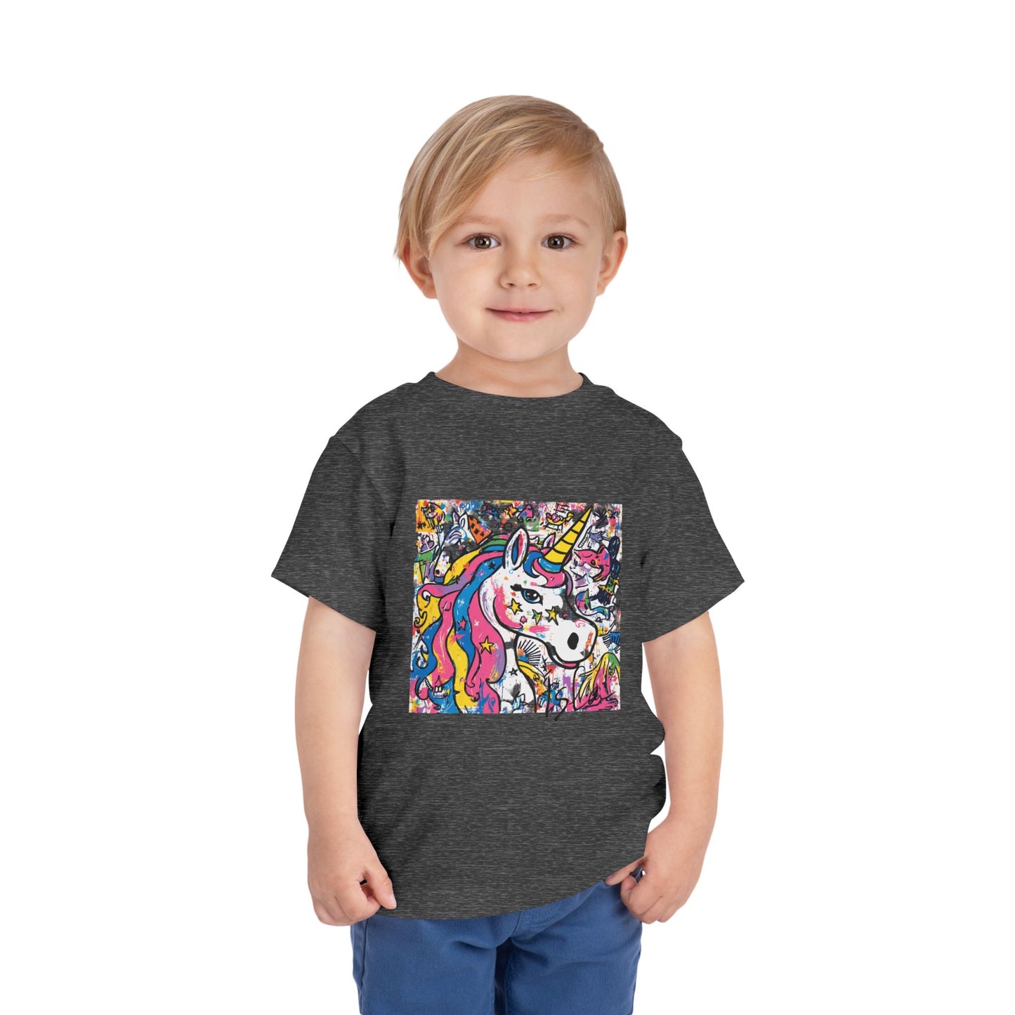 Colorful Unicorn Toddler Tee - Fun & Playful Kidswear