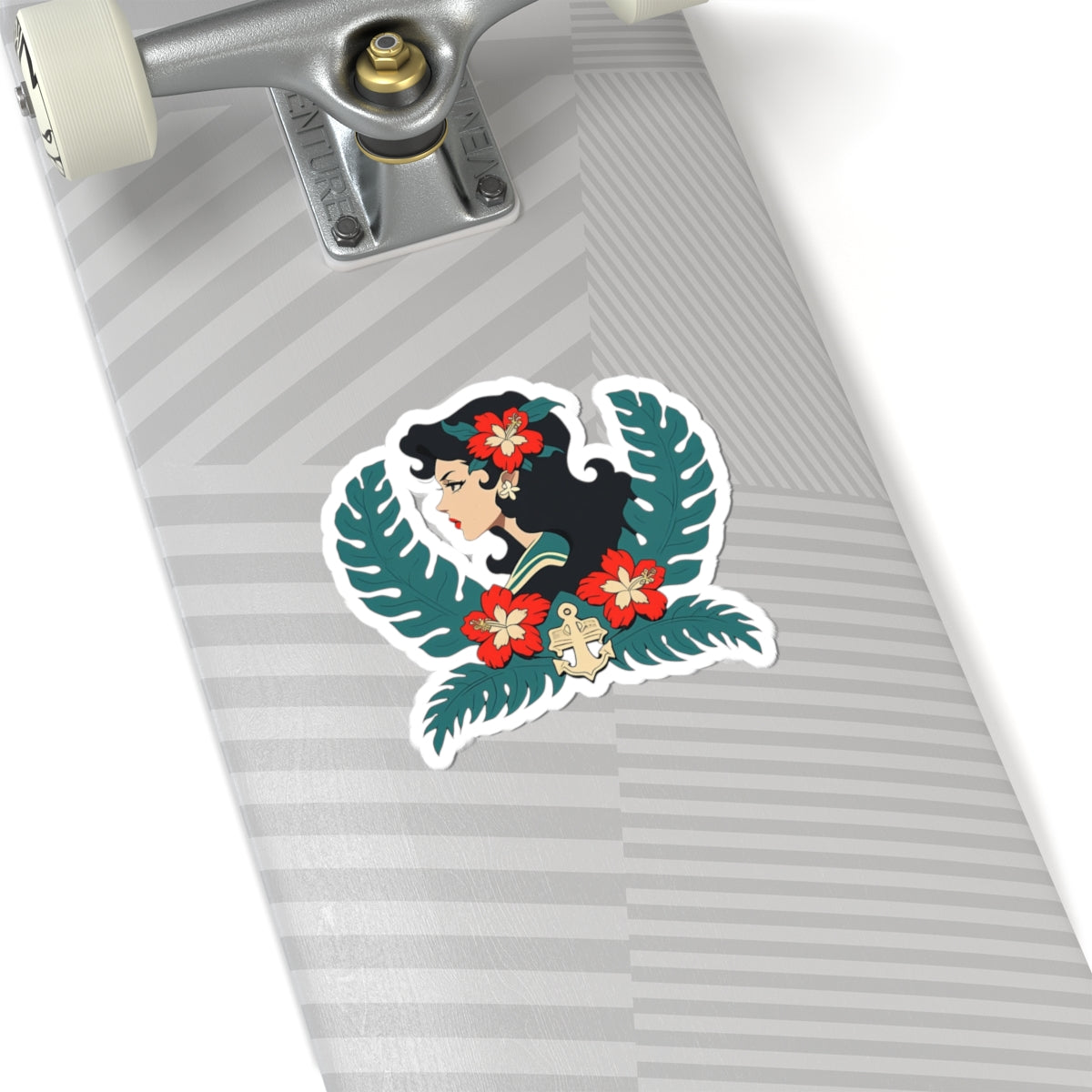 Lady Sailor Kiss-Cut Stickers | Summer Vibe, Laptop Decor, USA Pride