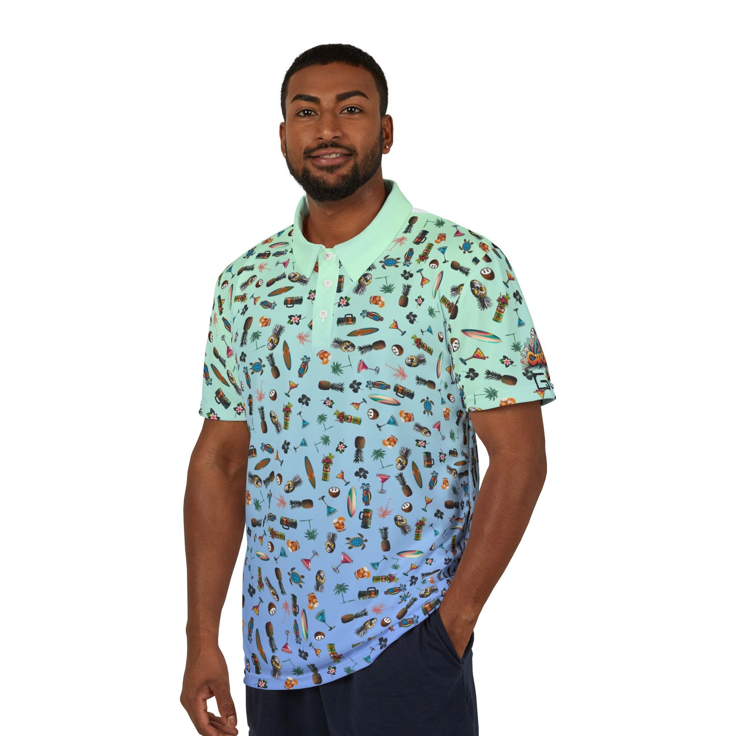 Tropical Golf Polo Shirt