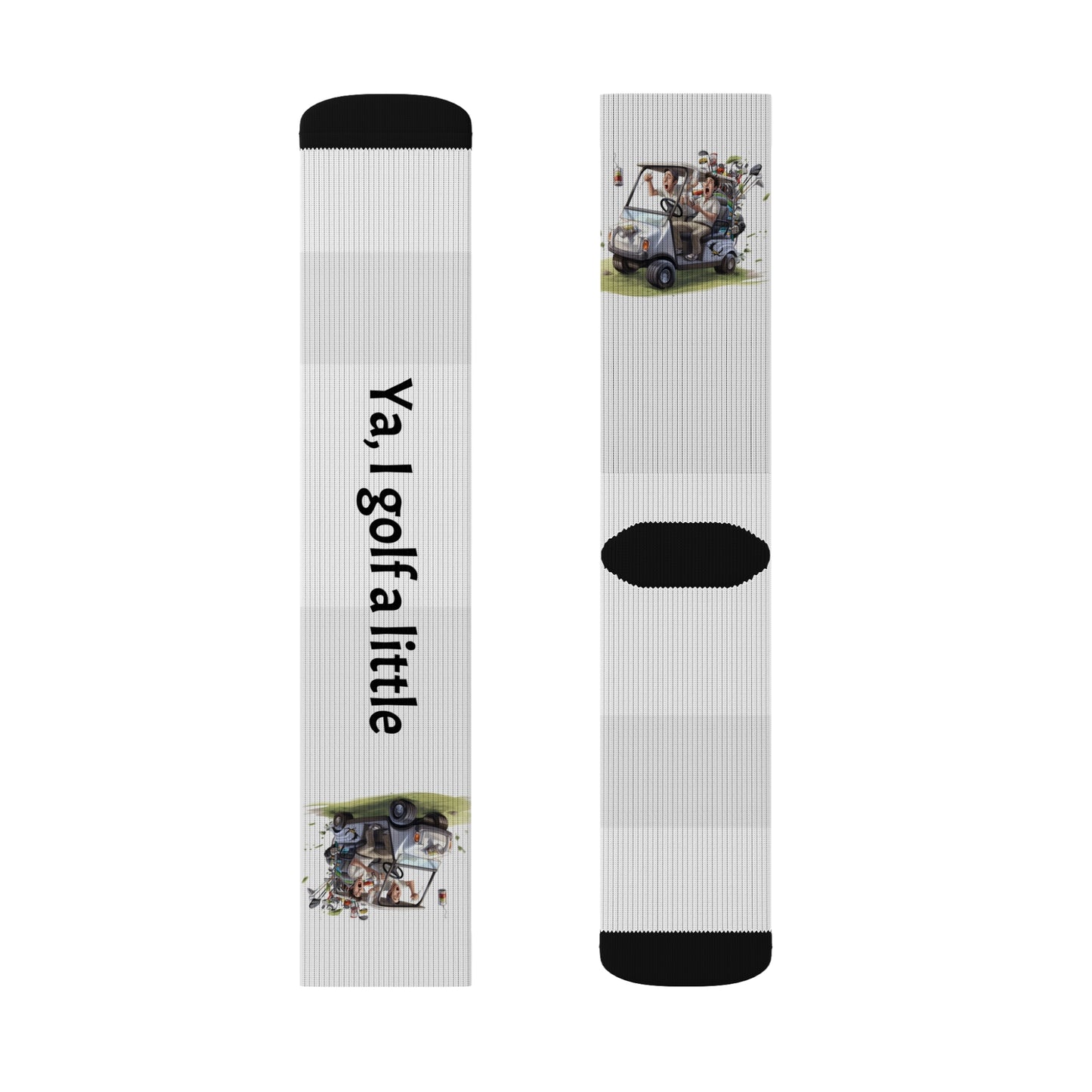 Funny Golf Sublimation Socks