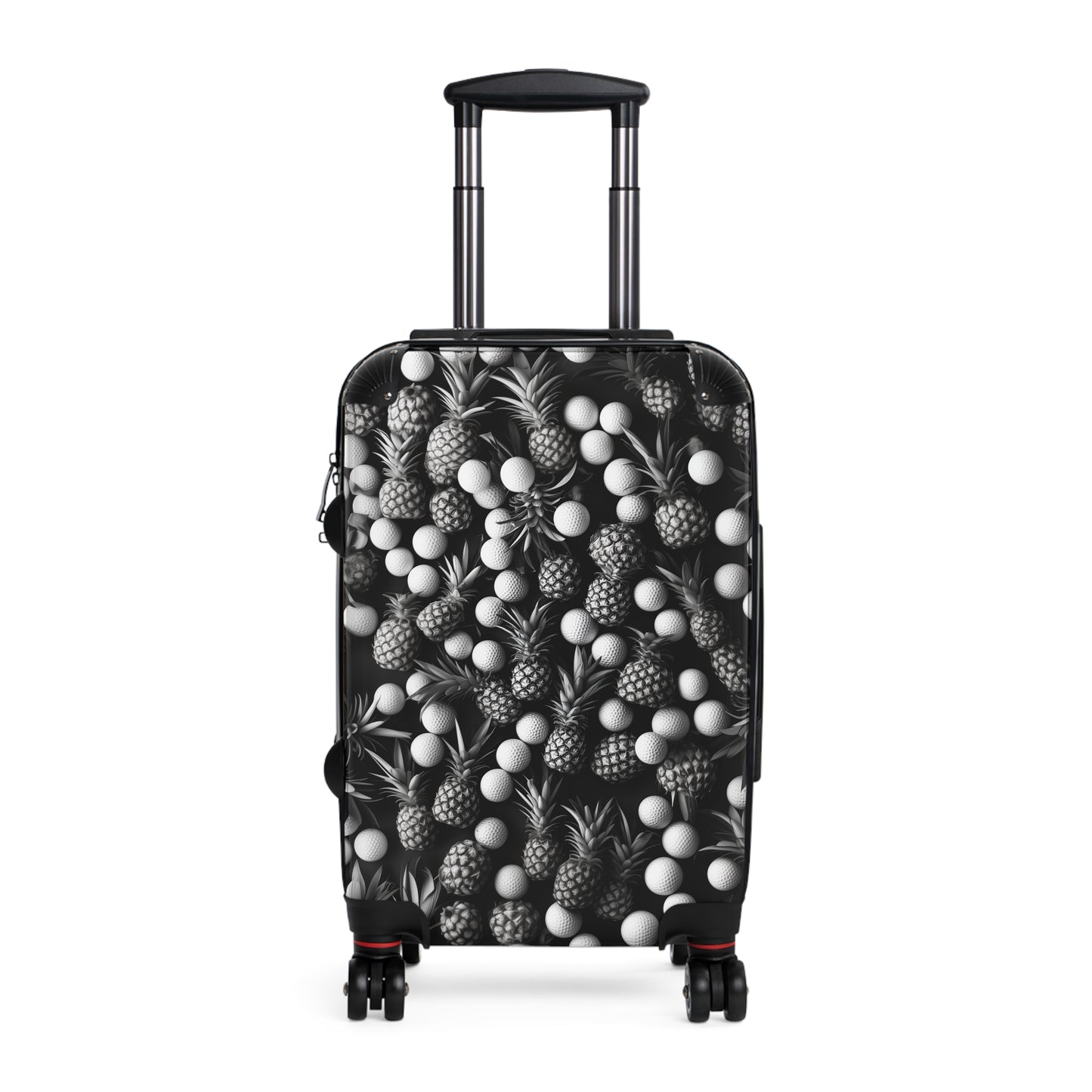 Suitcase Luggage with Golf Ball Pineapple Print