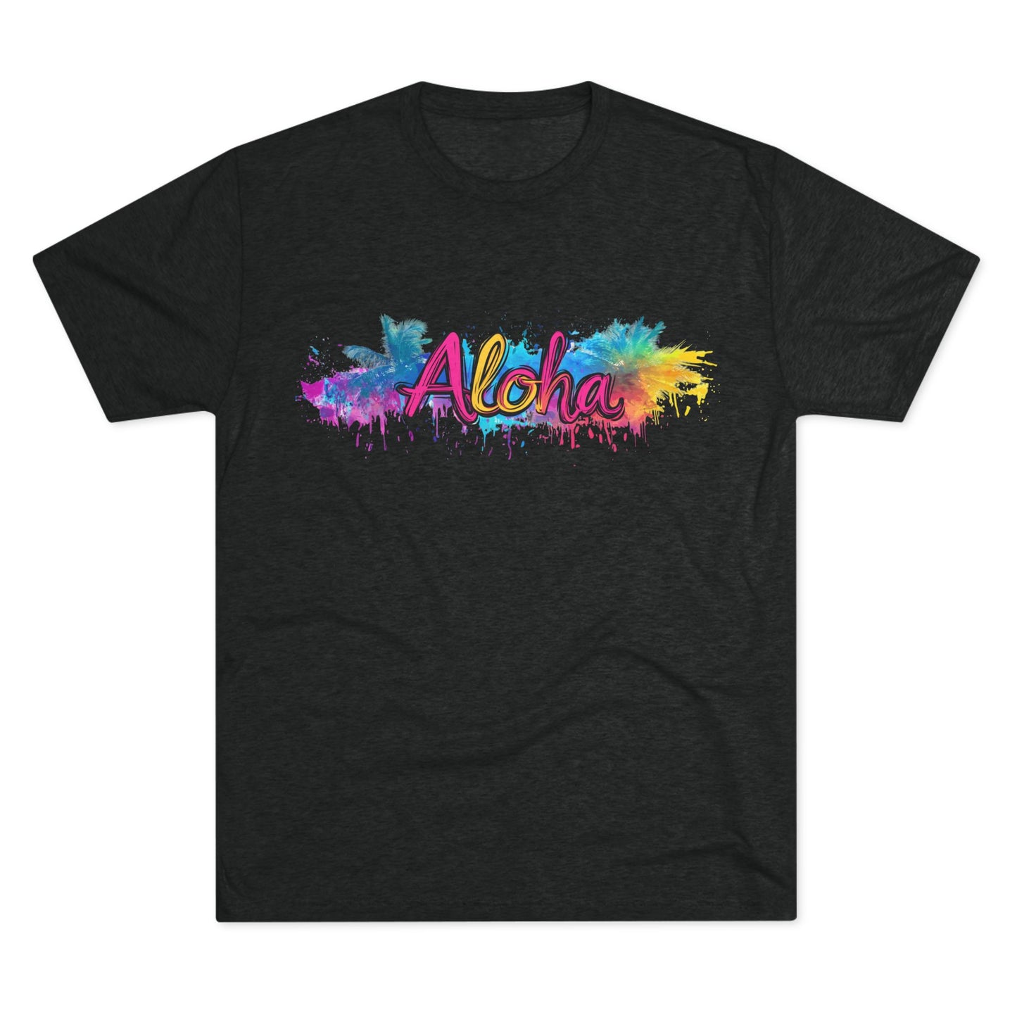 T-Shirt 80's Vibe Aloha Tri-Blend Crew Tee