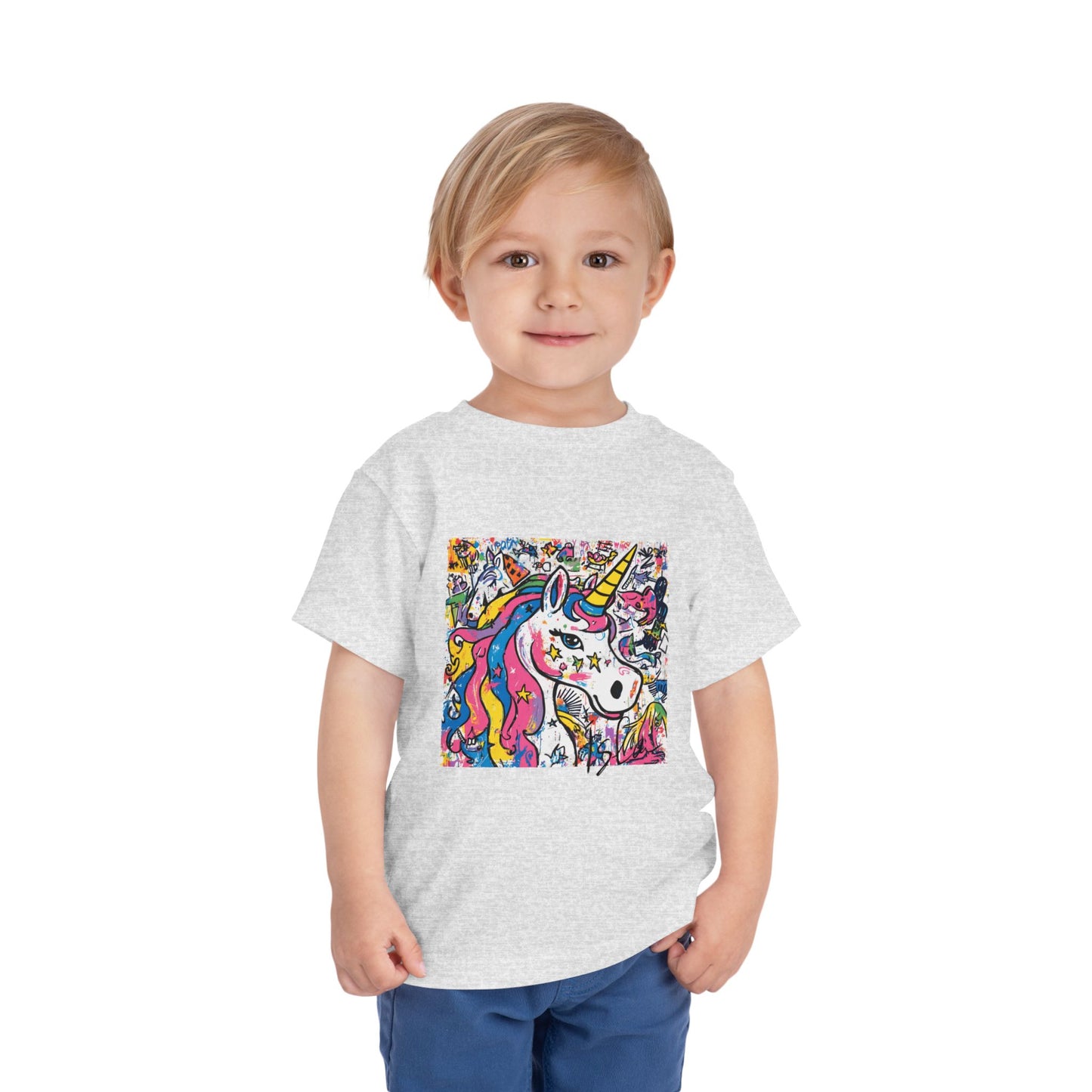 Colorful Unicorn Toddler Tee - Fun & Playful Kidswear