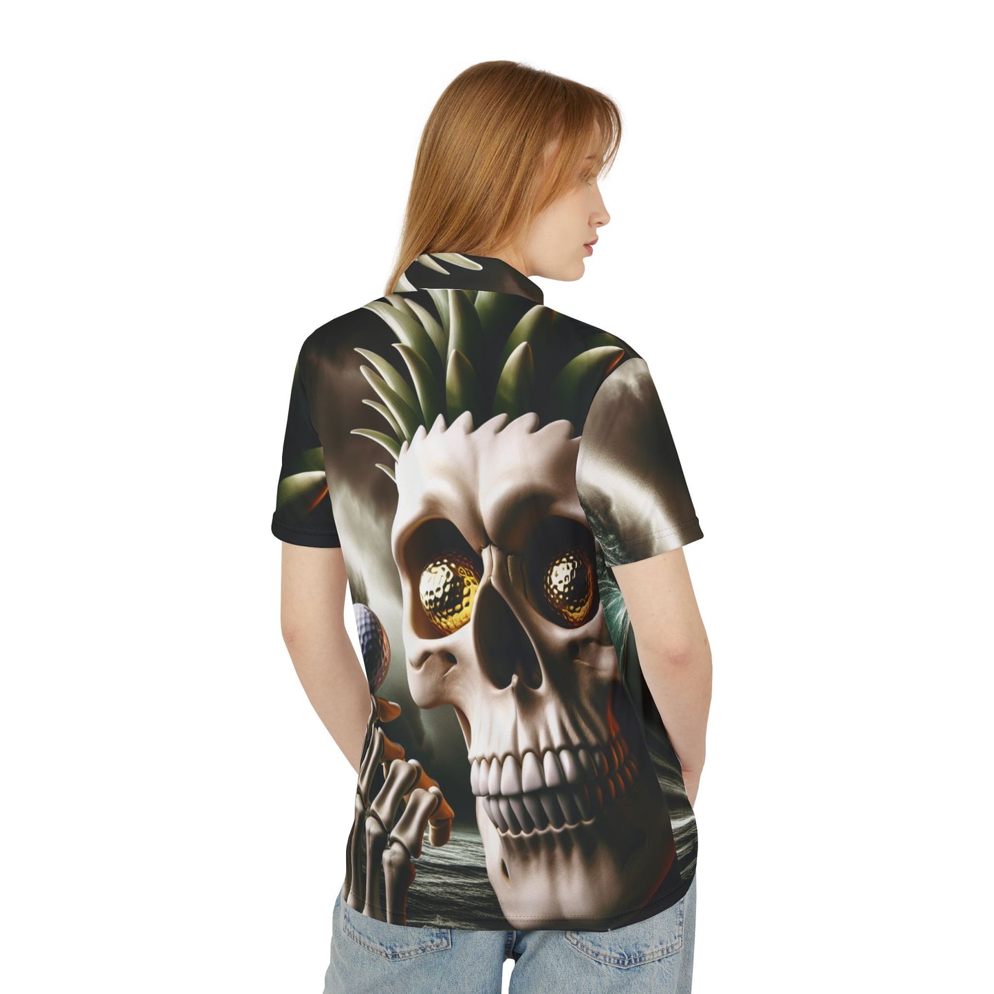 Skeleton Golfing Polo Shirt