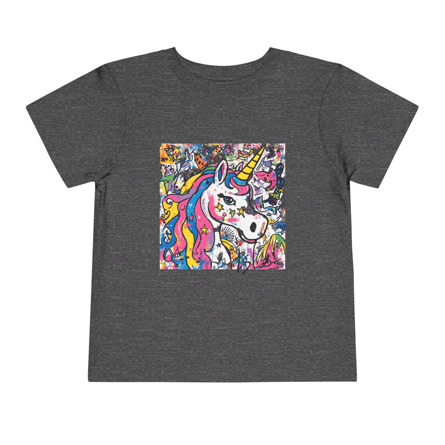 Colorful Unicorn Toddler Tee - Fun & Playful Kidswear