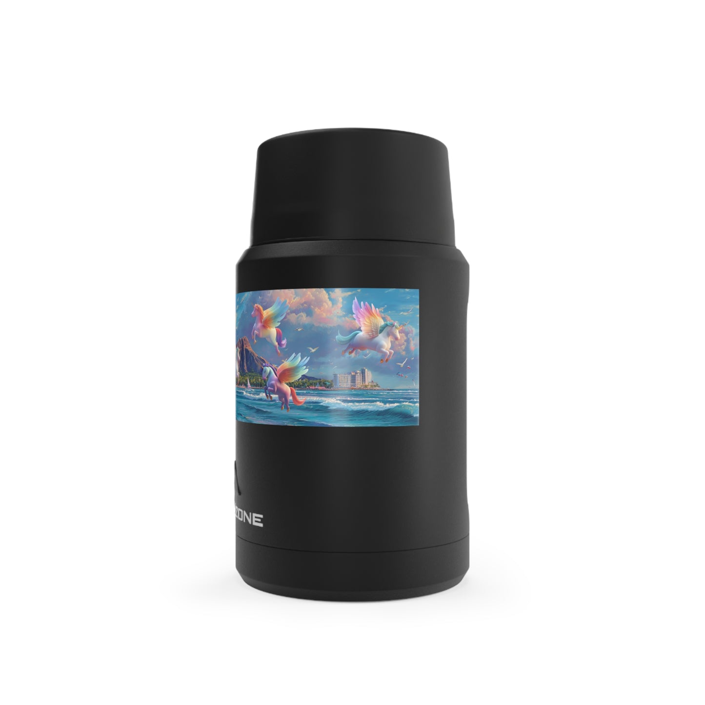 Food Tumbler - Waikiki Unicorn Kingdom Design, Titan Copper Insulated