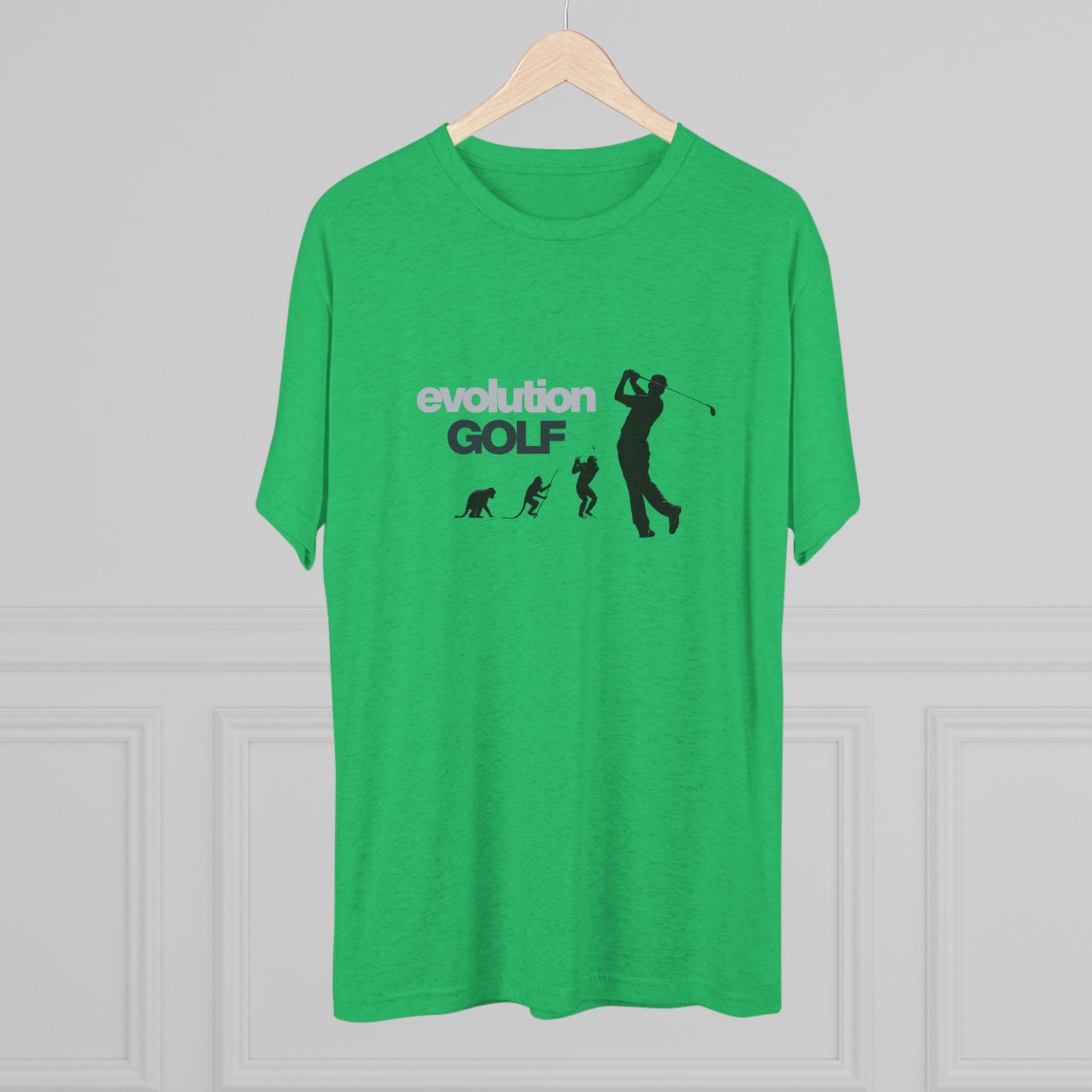 T-Shirt - Evolution Golf Ape to Golfer Satire Tee