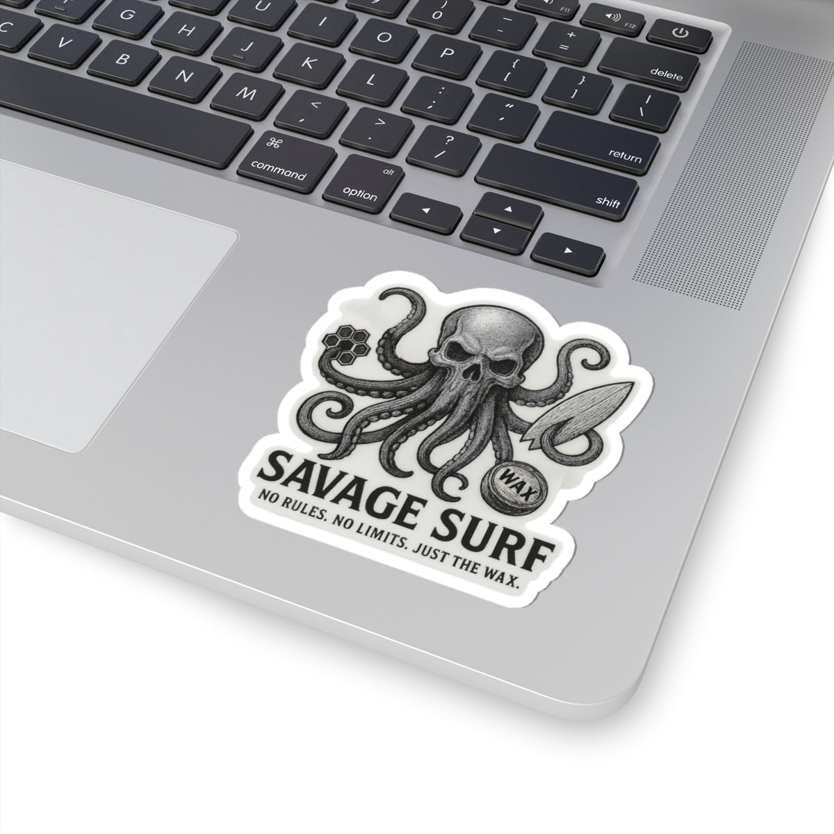 Surf Octopus Kiss-Cut Stickers | Summer Vibe, Laptop Decor, USA Pride