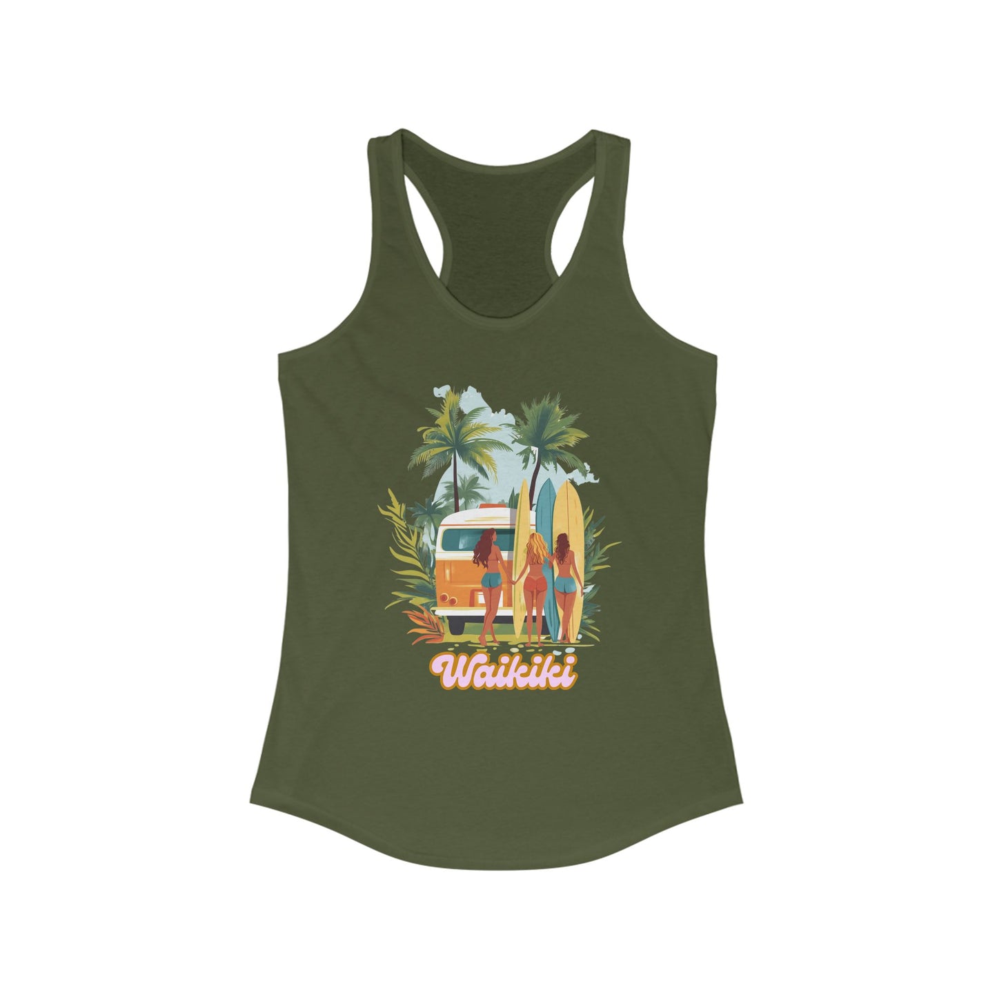 Beach Vibes Racerback Tank - Perfect for Summer & Vacation