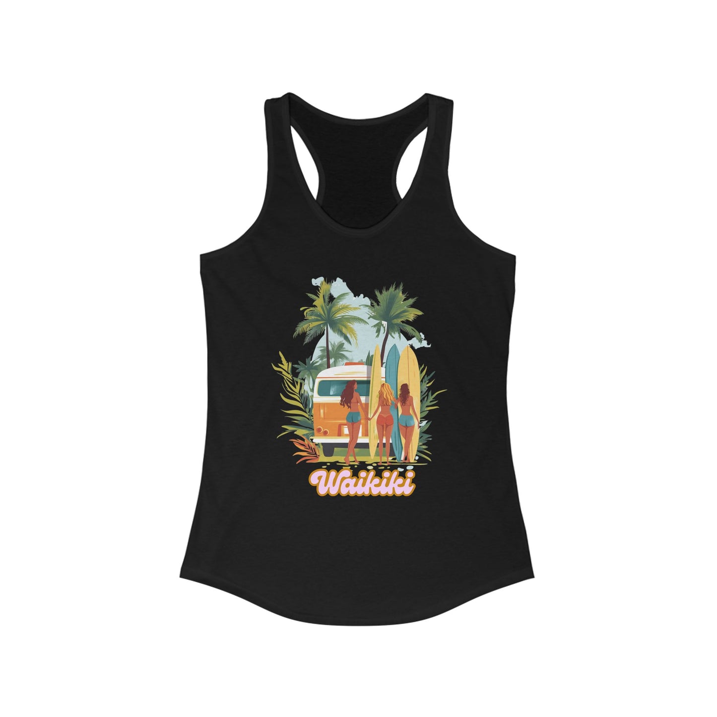 Beach Vibes Racerback Tank - Perfect for Summer & Vacation