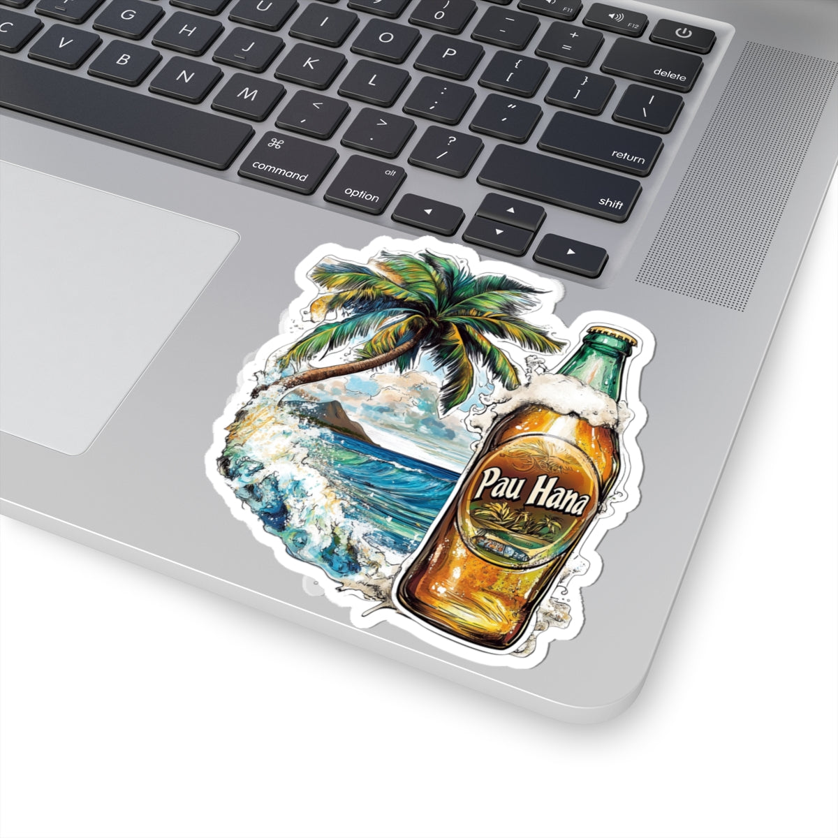 Pau Hana V10 Kiss-Cut Stickers | Summer Vibe, Laptop Decor, Tropical Vibes