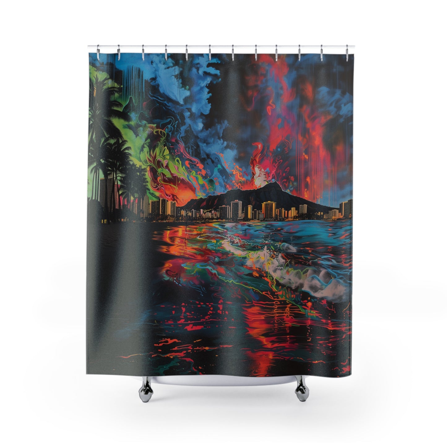 Waikiki Artistic Shower Curtain