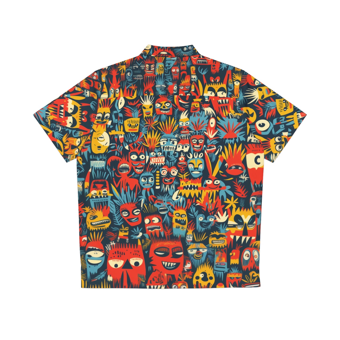 Hawaiian Shirt - Crazy Tropical Character Faces Aloha Shirt for Men