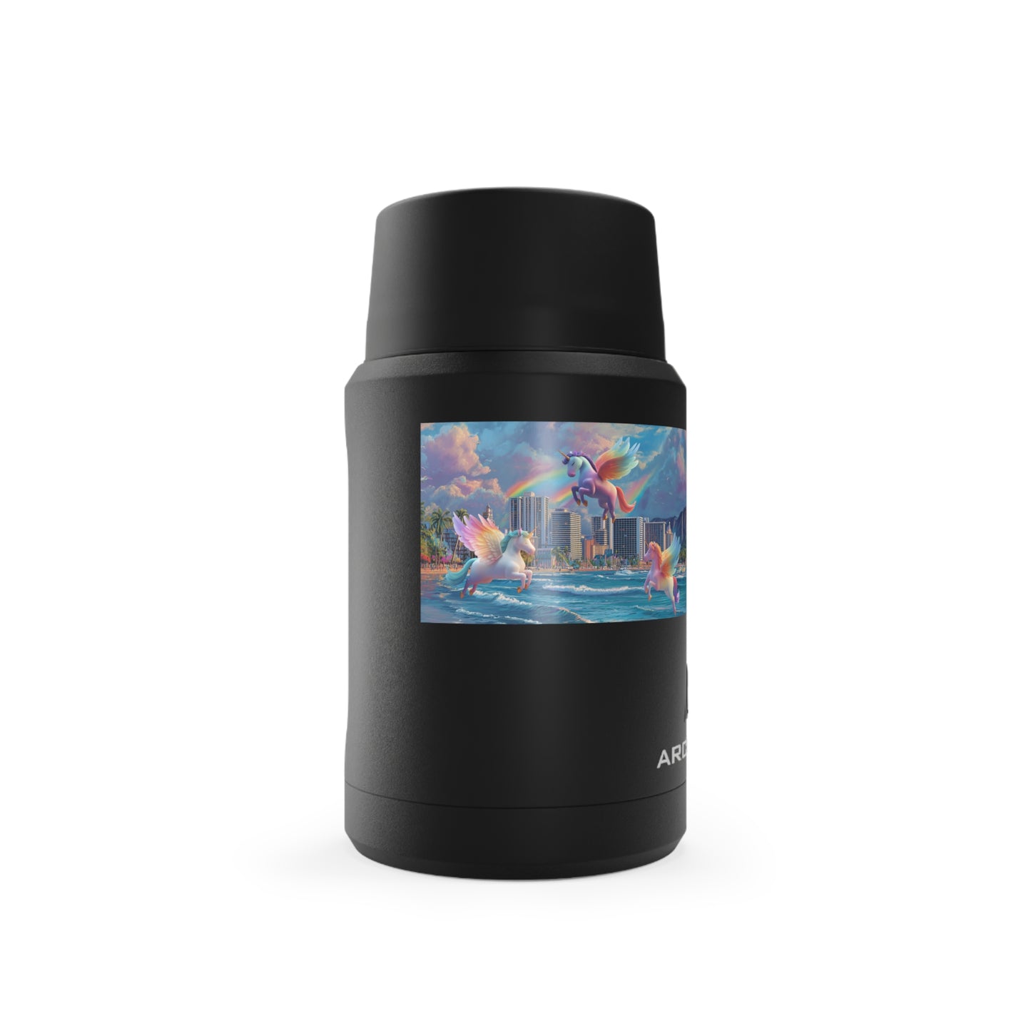 Food Tumbler - Waikiki Unicorn Kingdom Design, Titan Copper Insulated