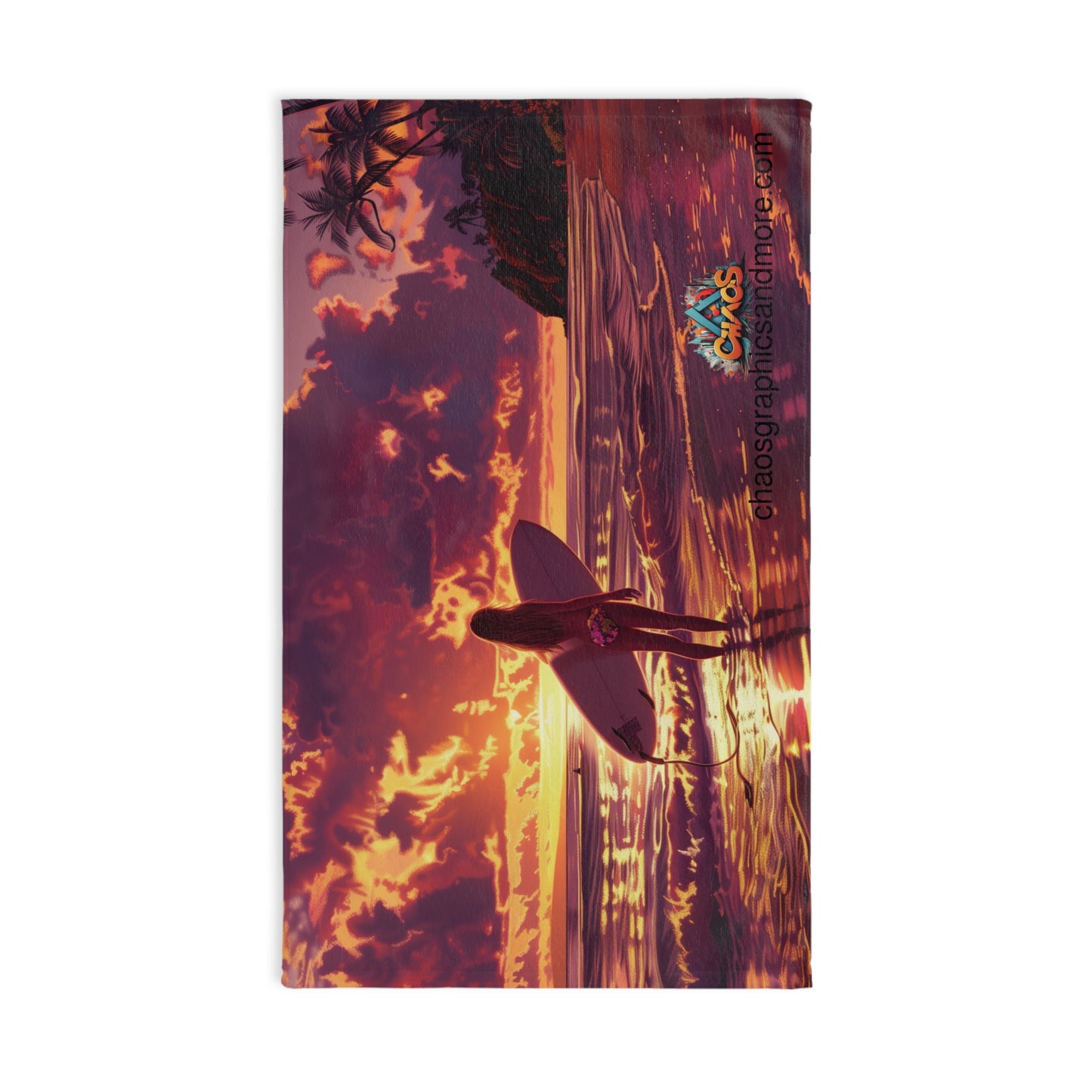 Hand Towel - Awesome Graphics Workout Towel for Stylish Elevating - Aloha 8 - chaosgraphics logo