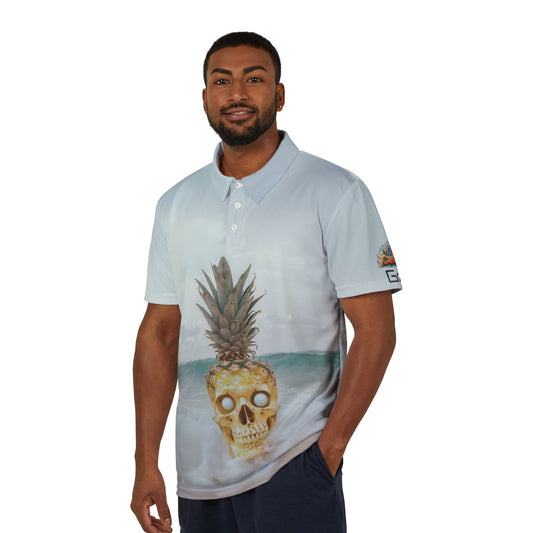 Polo Shirt Chaos Logo Golf Club - Pineapple Skull V1
