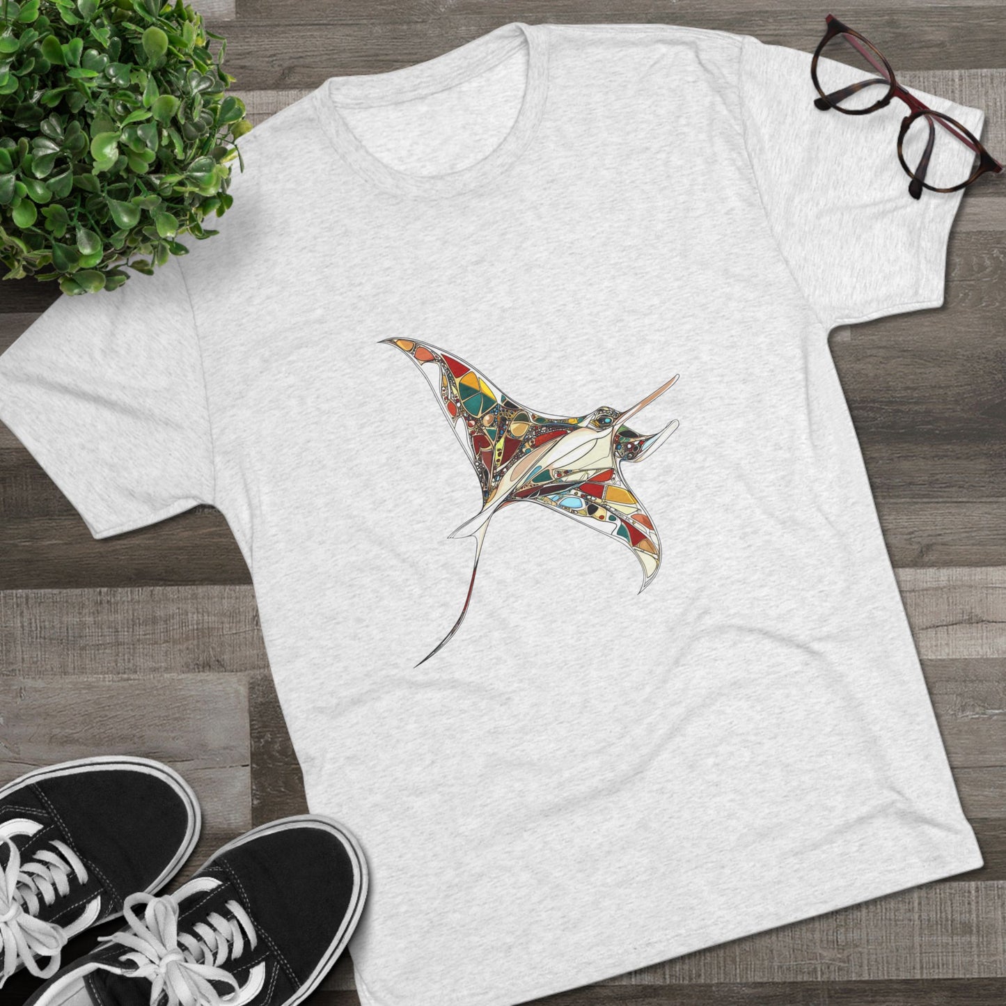 Artistic Manta Ray Tee
