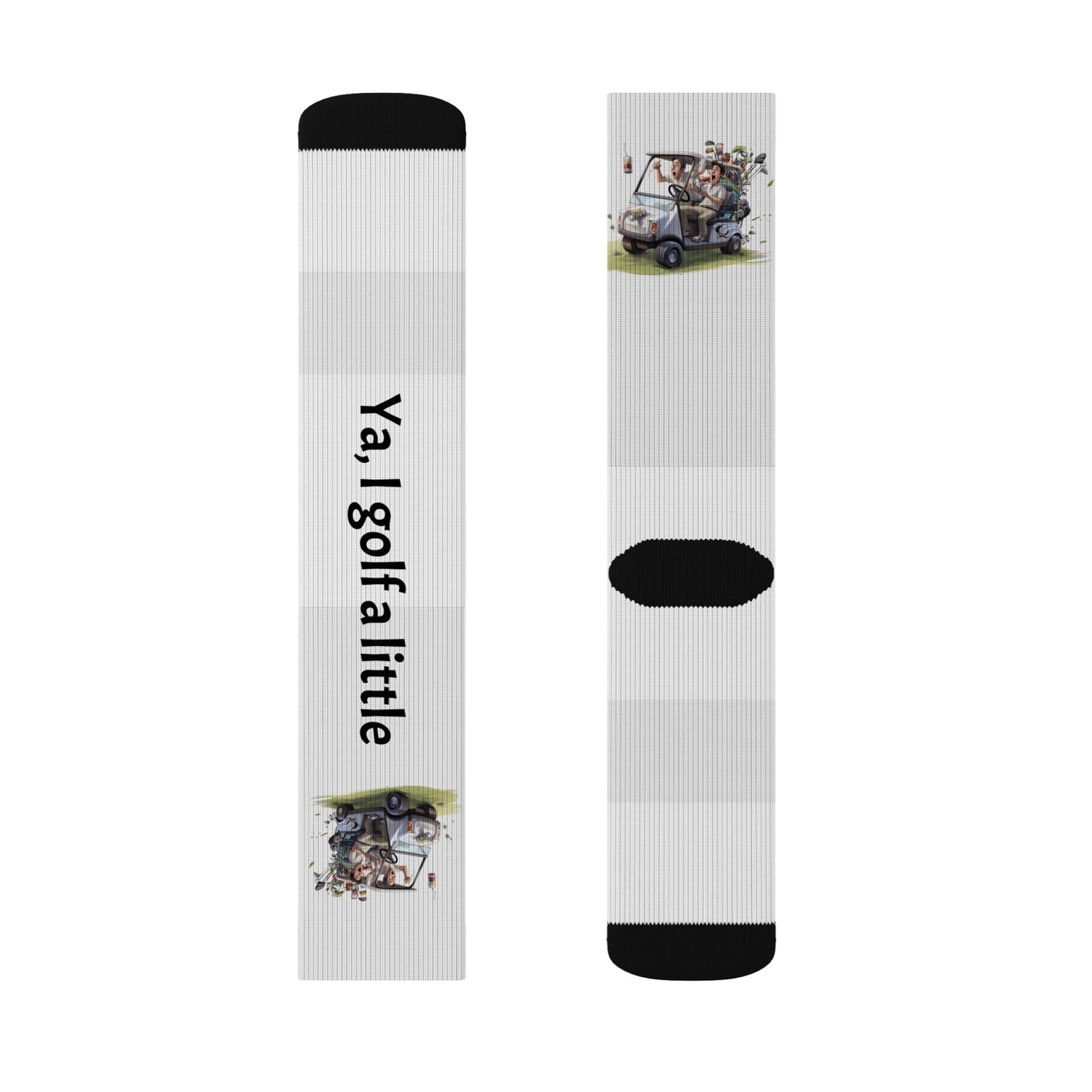 Funny Golf Sublimation Socks