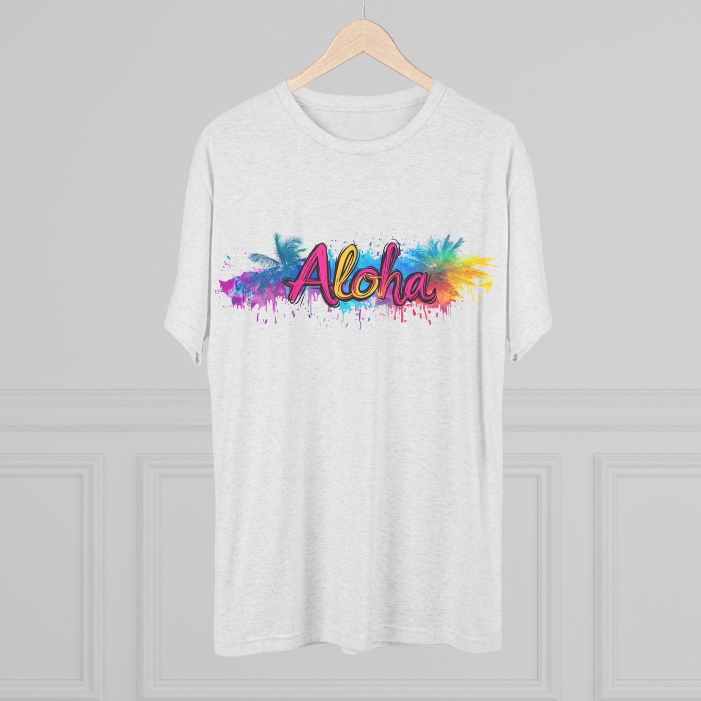 T-Shirt 80's Vibe Aloha Tri-Blend Crew Tee