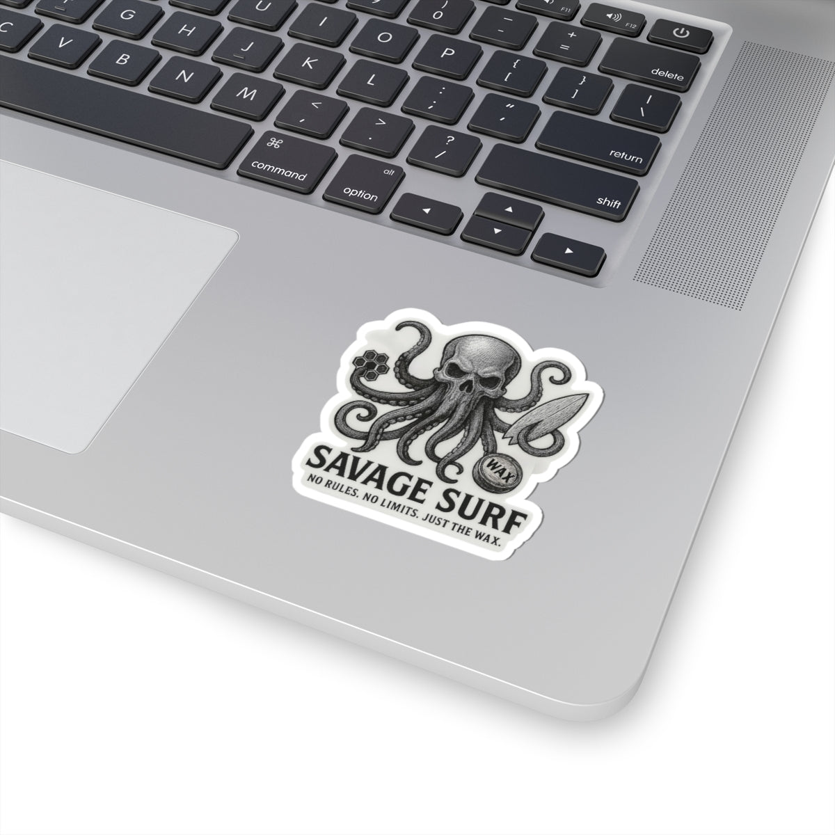 Surf Octopus Kiss-Cut Stickers | Summer Vibe, Laptop Decor, USA Pride