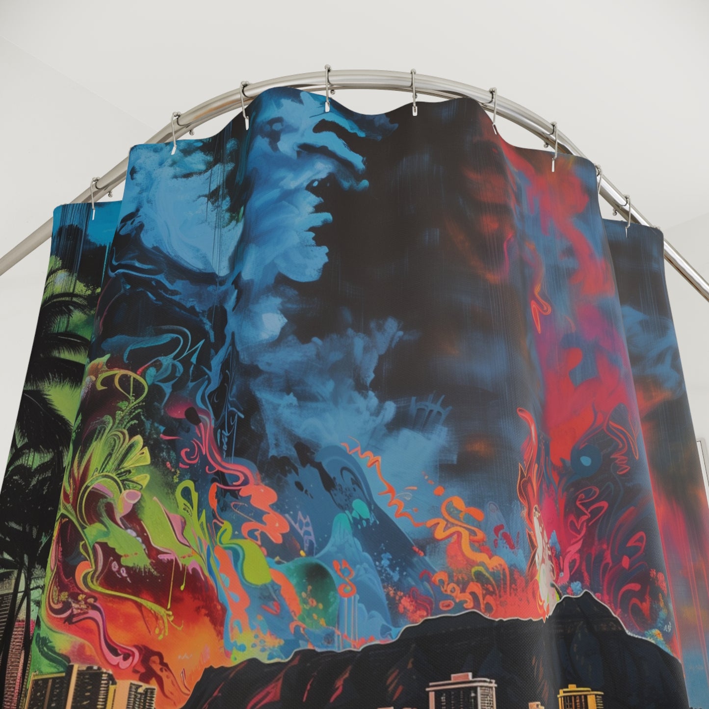 Waikiki Artistic Shower Curtain