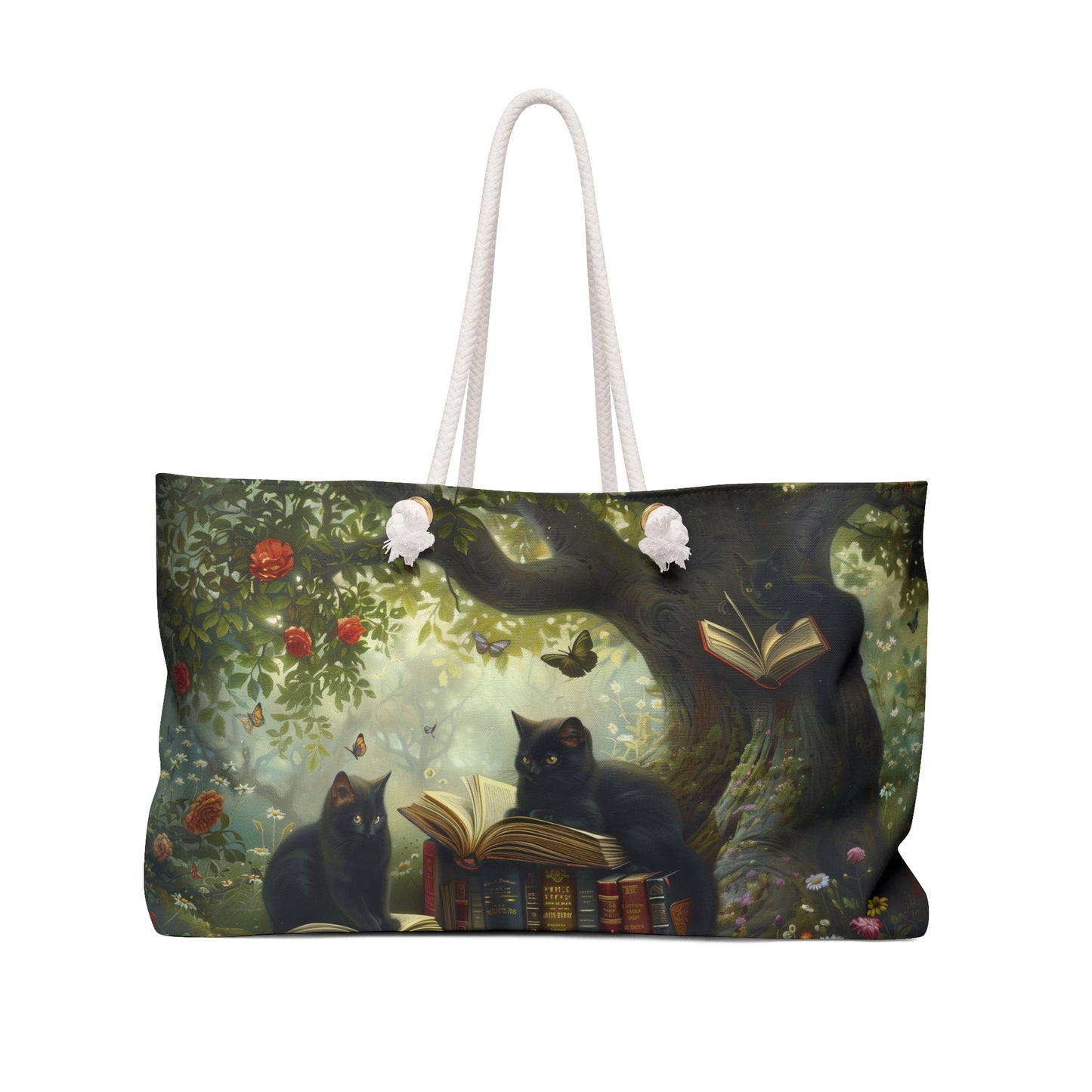 Cats Reading, Weekender Bag