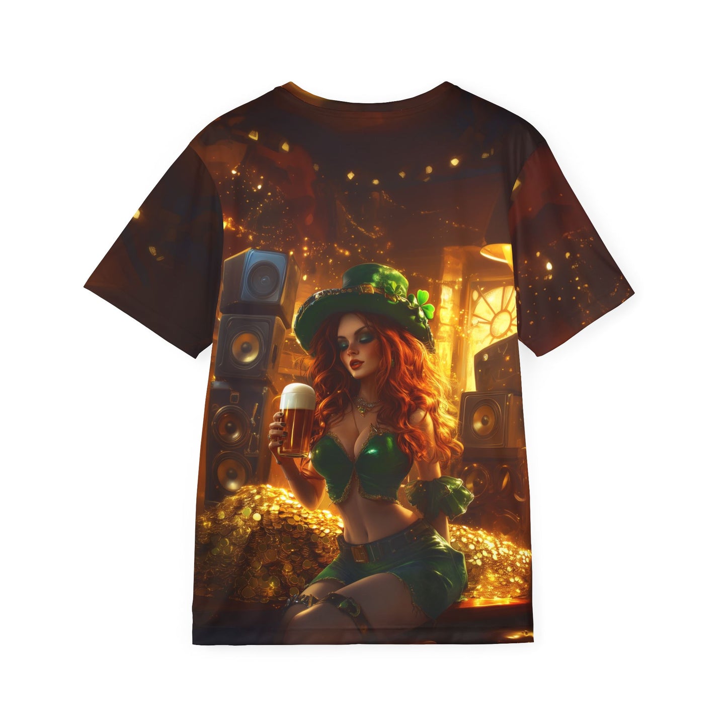 St. Patrick's Day Men's Sports Jersey - Lucky Green Design