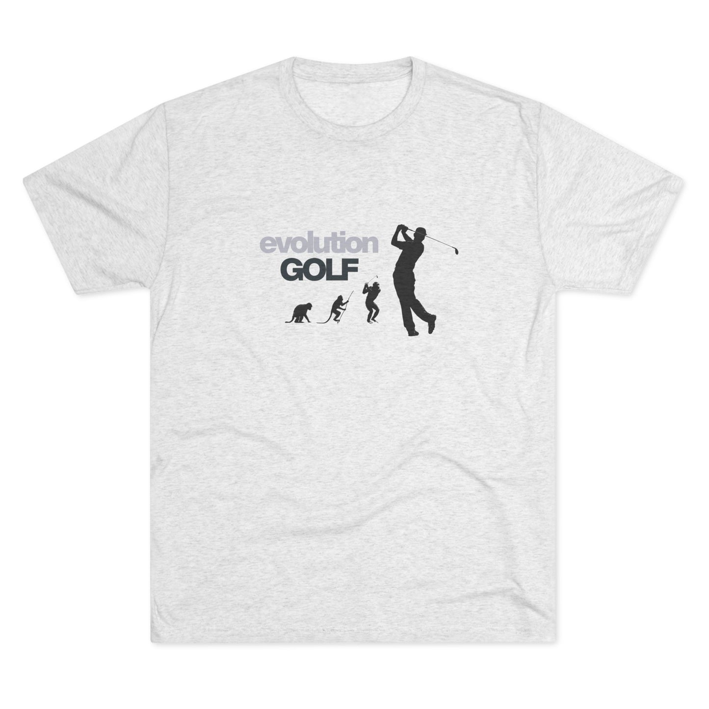 T-Shirt - Evolution Golf Ape to Golfer Satire Tee