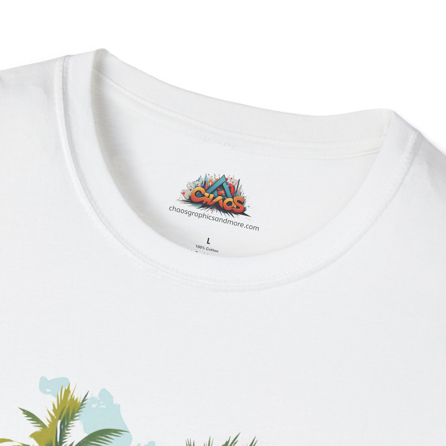 Soft 100% Ring-Spun Cotton - Tropical T-Shirt Collection - Artsy Designs Beach Babes Campervan V1