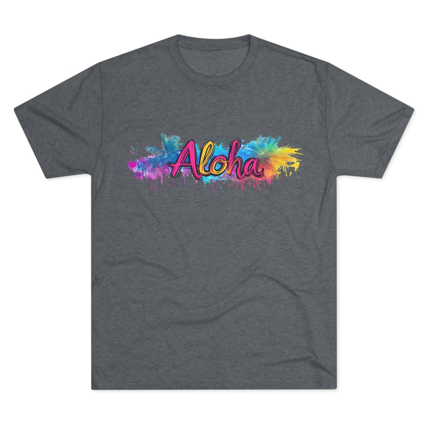 T-Shirt 80's Vibe Aloha Tri-Blend Crew Tee