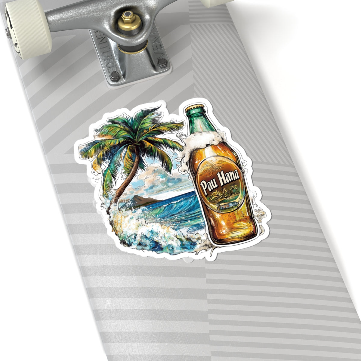 Pau Hana V10 Kiss-Cut Stickers | Summer Vibe, Laptop Decor, Tropical Vibes