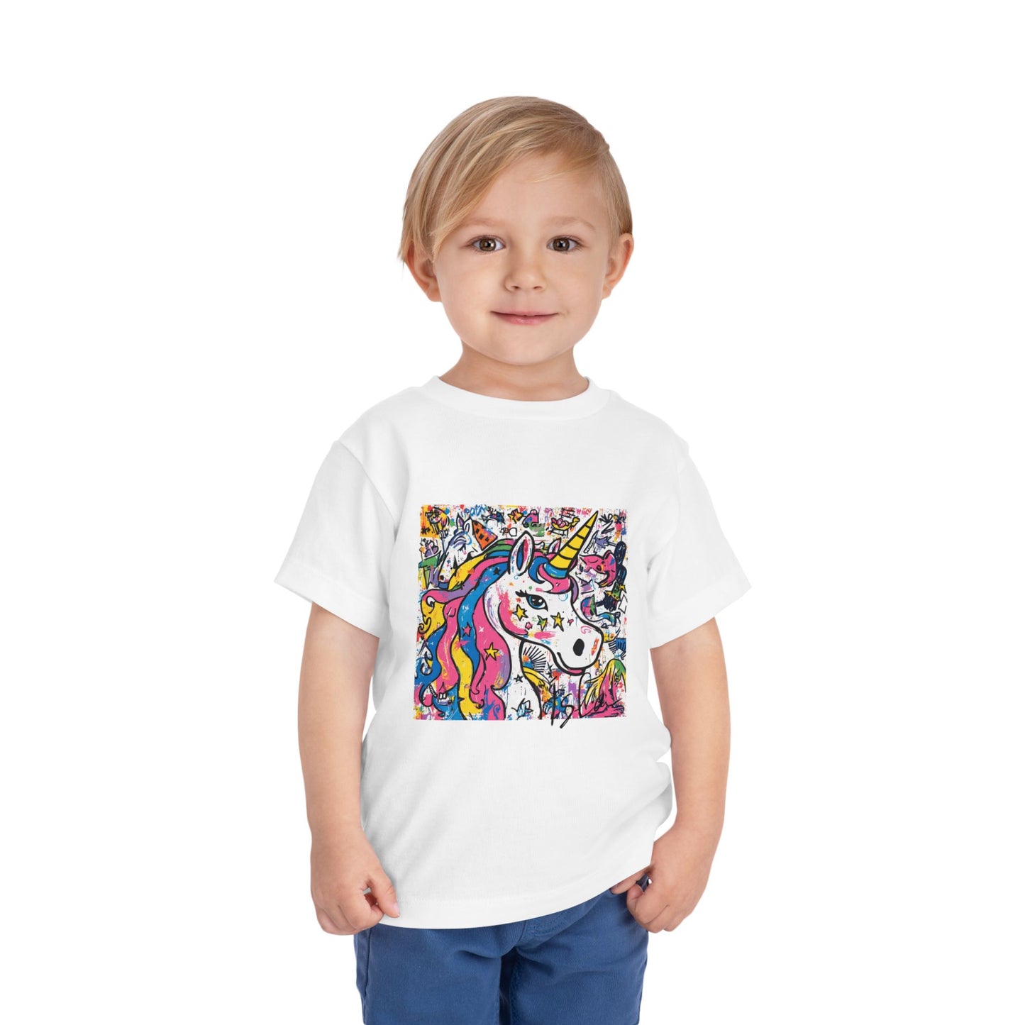 Colorful Unicorn Toddler Tee - Fun & Playful Kidswear