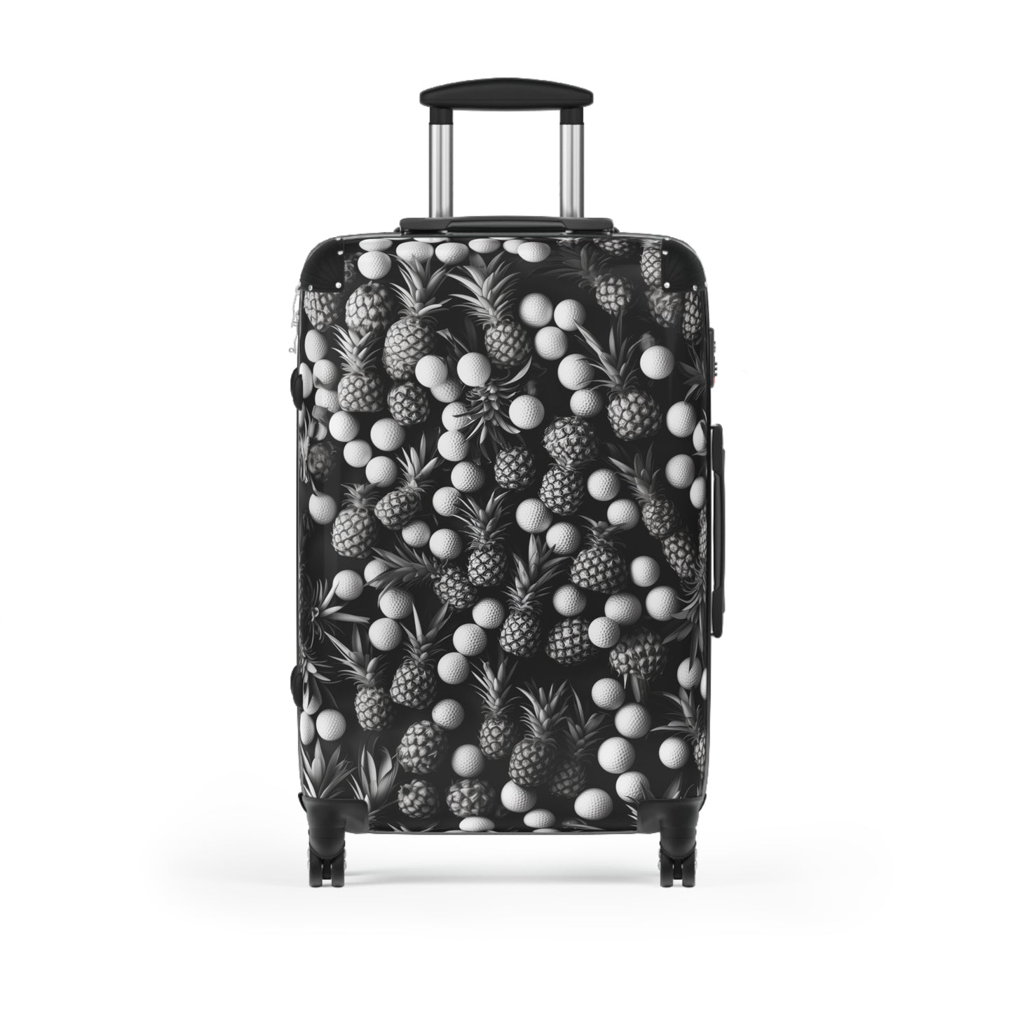 Suitcase Luggage with Golf Ball Pineapple Print