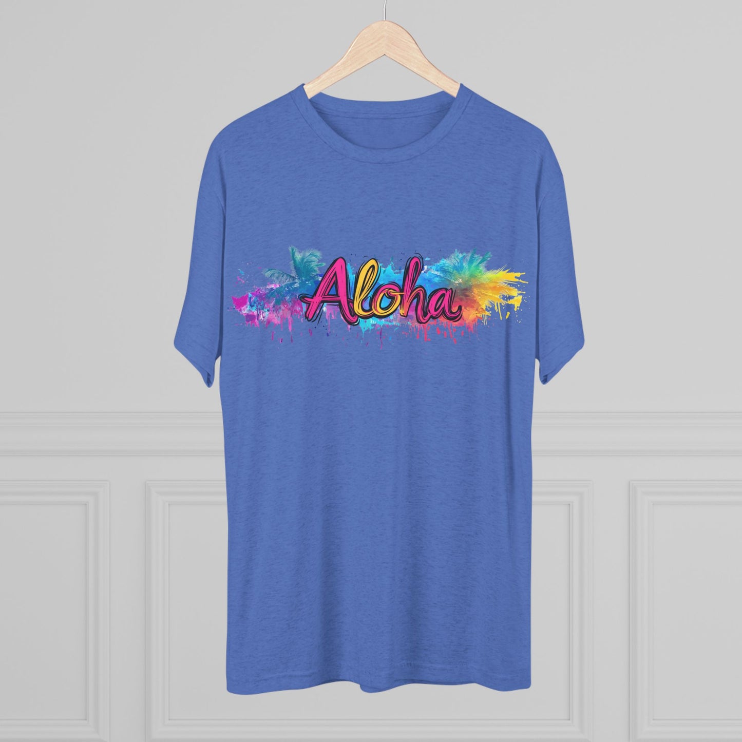 T-Shirt 80's Vibe Aloha Tri-Blend Crew Tee