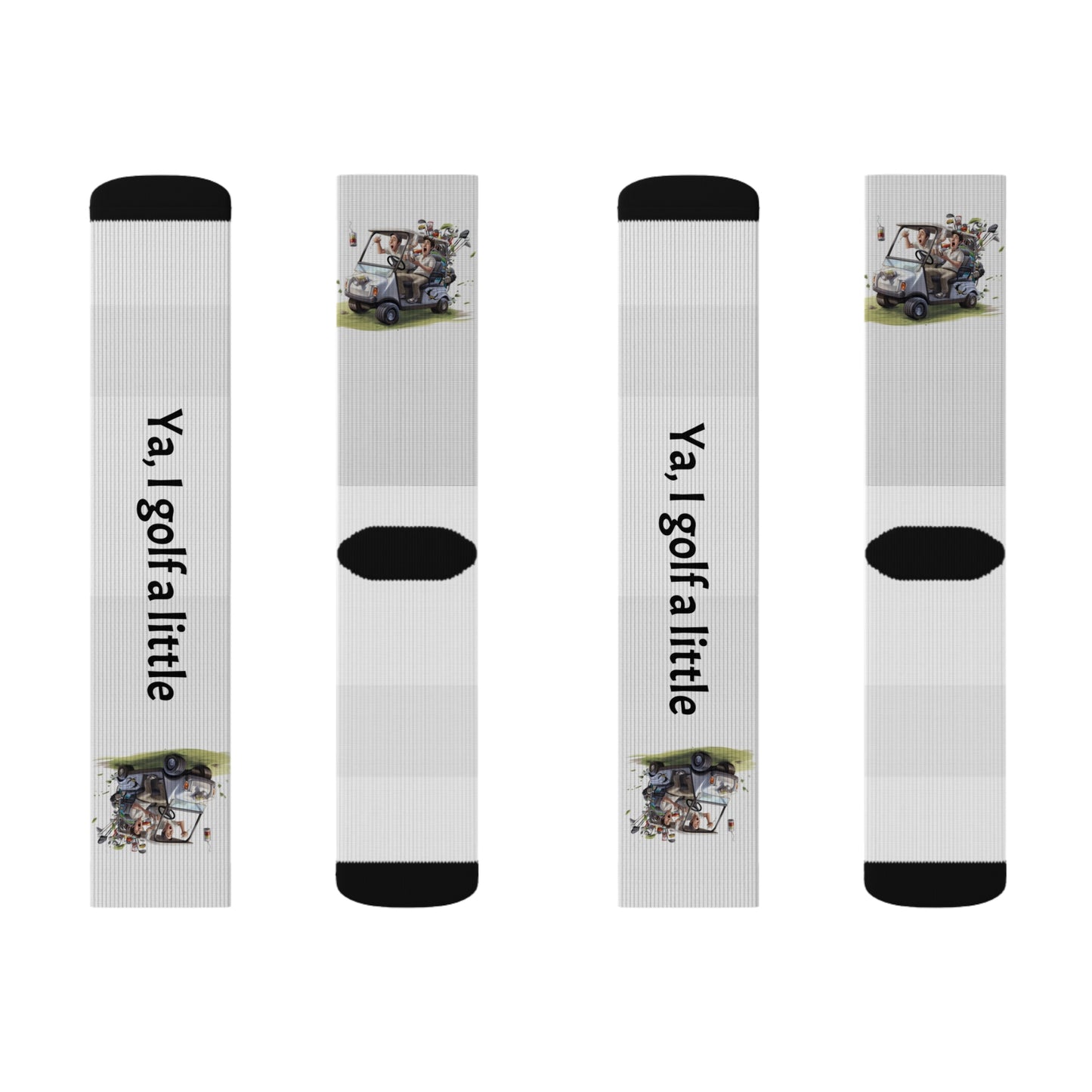 Funny Golf Sublimation Socks