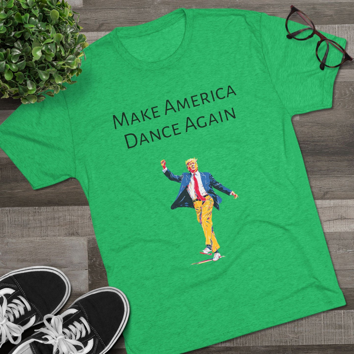 Trump DJ Tee V3 - Unisex Tri-Blend Crew