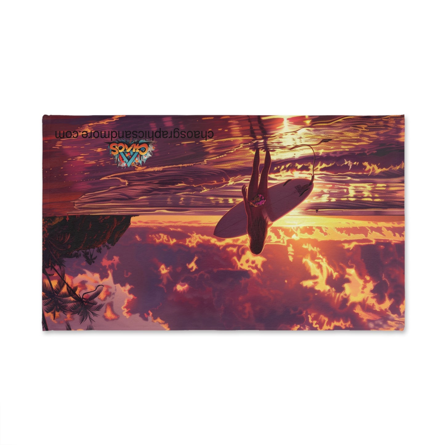 Hand Towel - Awesome Graphics Workout Towel for Stylish Elevating - Aloha 8 - chaosgraphics logo