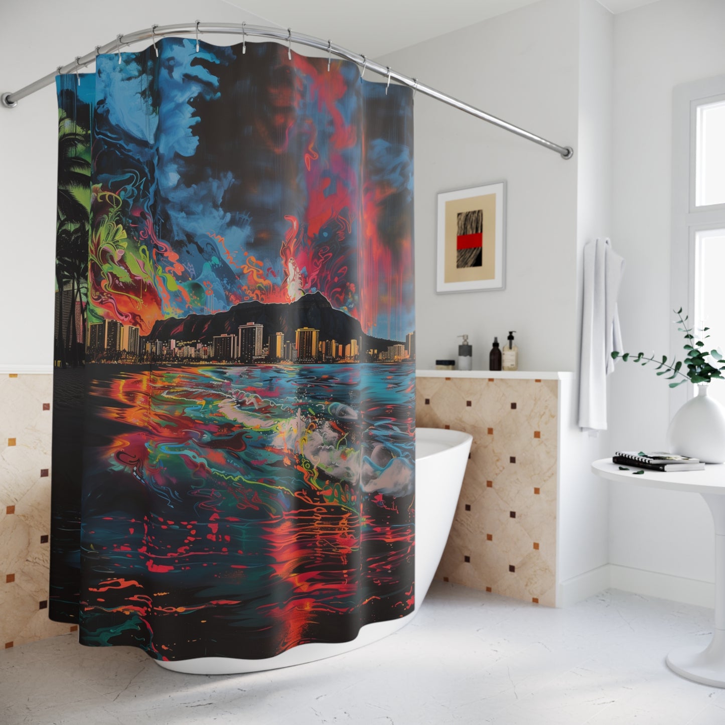 Waikiki Artistic Shower Curtain