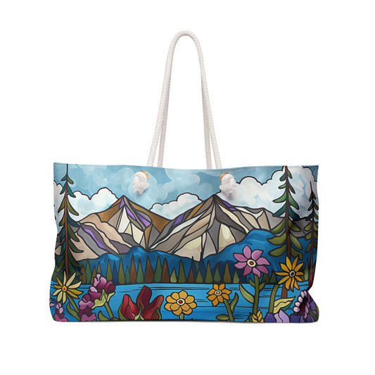 The Beautiful Mountain Tote, Weekender Bag, v6