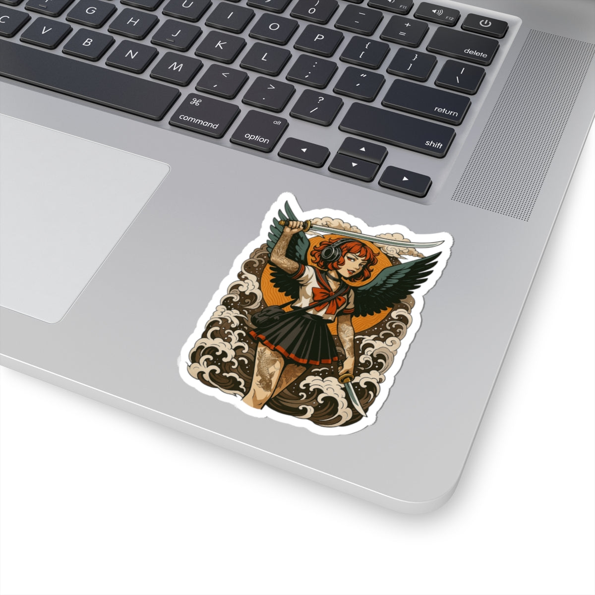 Lady Swords Kiss-Cut Stickers | Summer Vibe, Laptop Decor, USA Pride