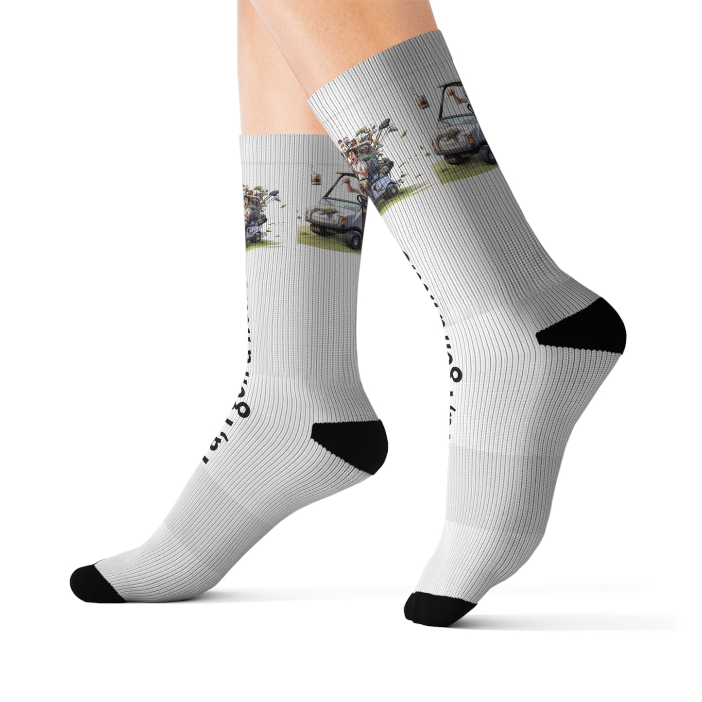 Funny Golf Sublimation Socks