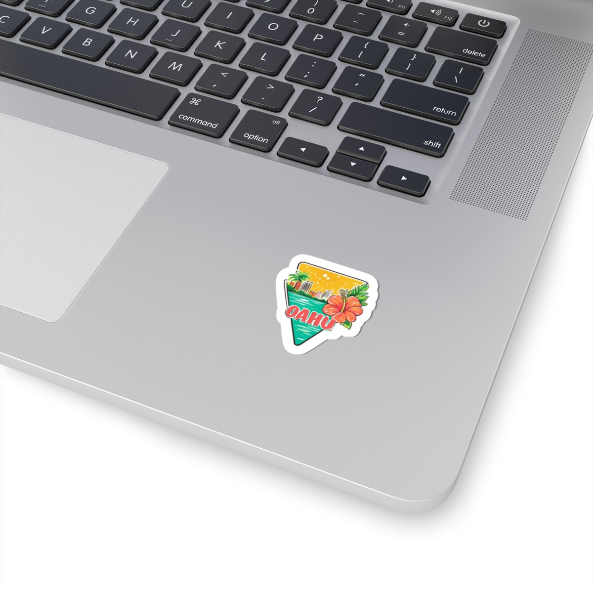 Oahu 4 Kiss-Cut Stickers | Summer Vibe, Laptop Decor, USA Pride