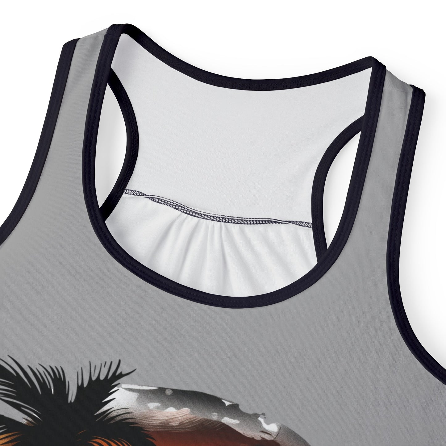 Women's Tank Top (AOP) - Mommy and Me at the Beach