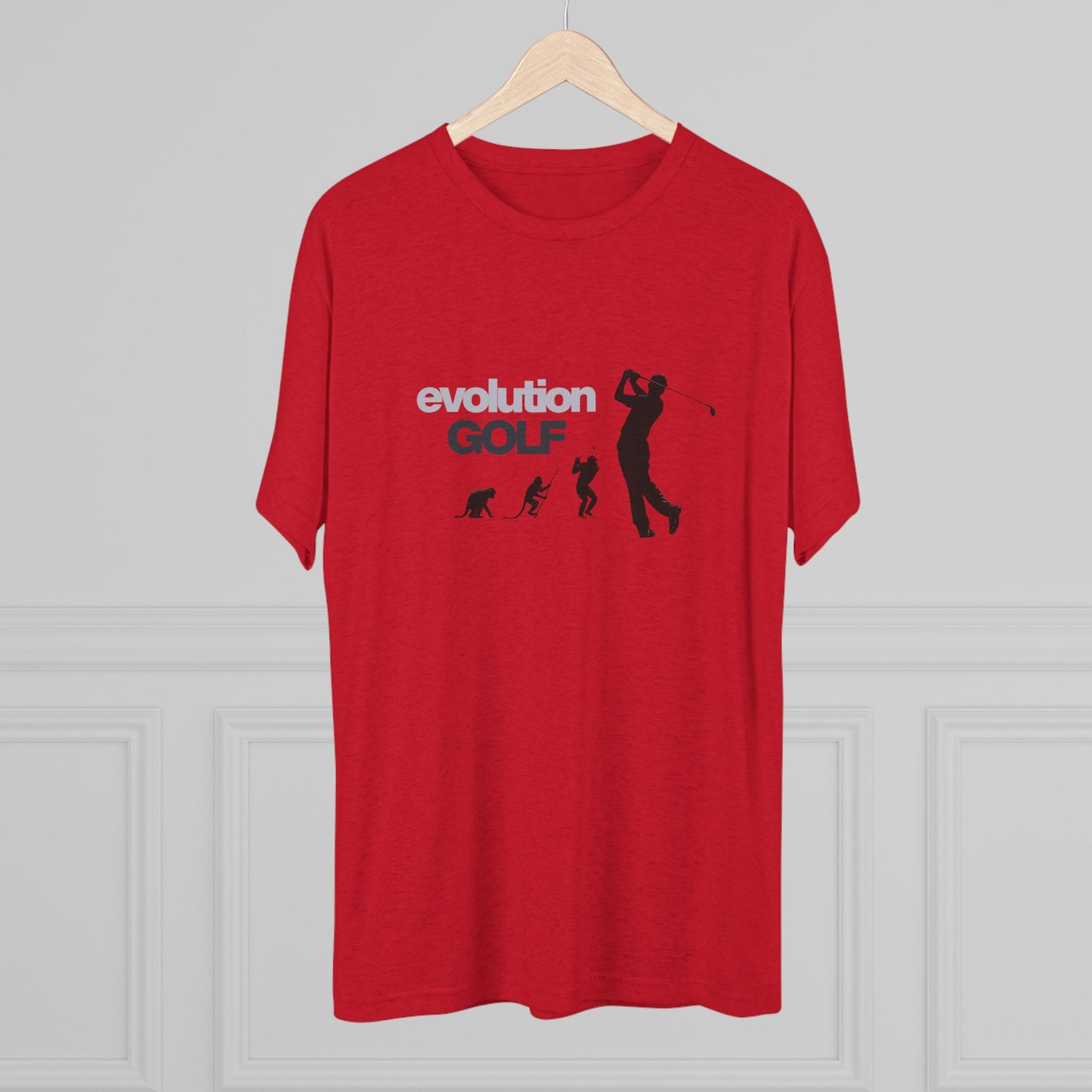 T-Shirt - Evolution Golf Ape to Golfer Satire Tee