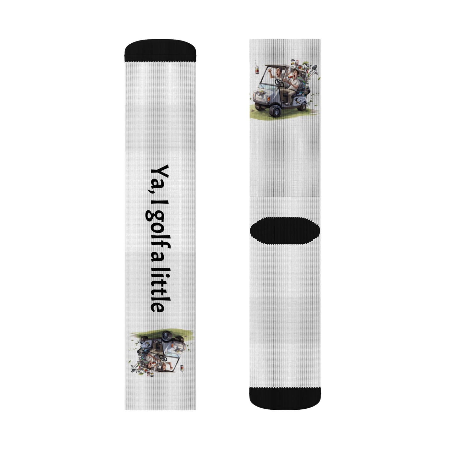 Funny Golf Sublimation Socks